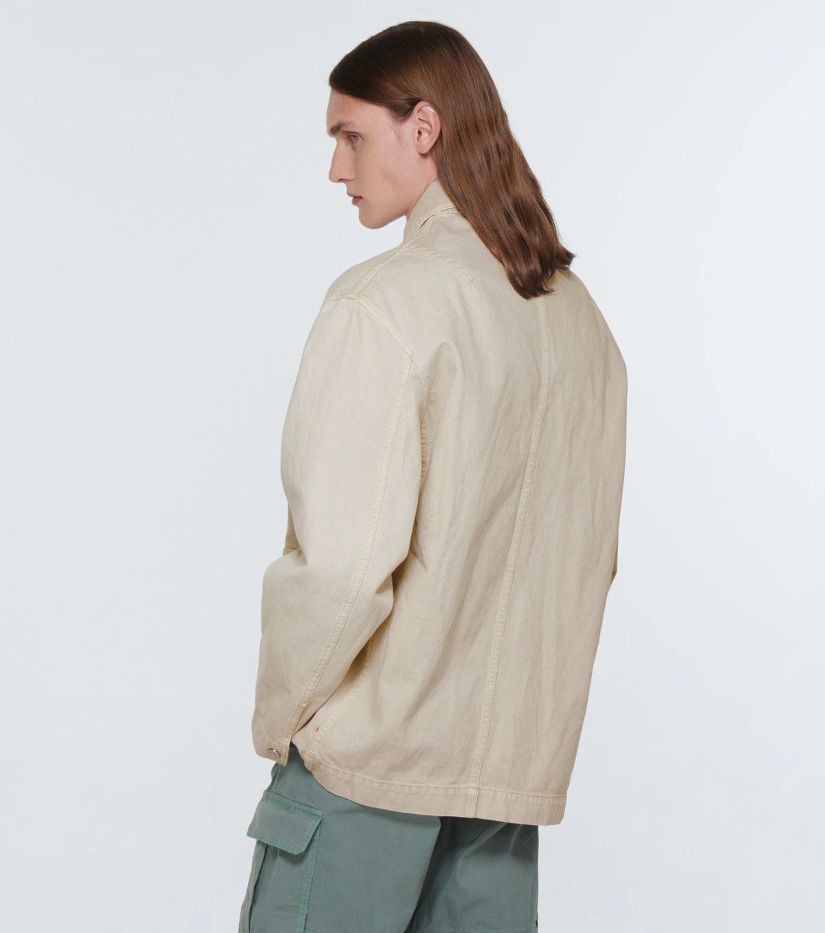 Jacquemus o1mle0526 La Veste De Nimes Yelo Jacket in Light Beige Size US S / EU 44-46 / 1 - 4 Thumbnail