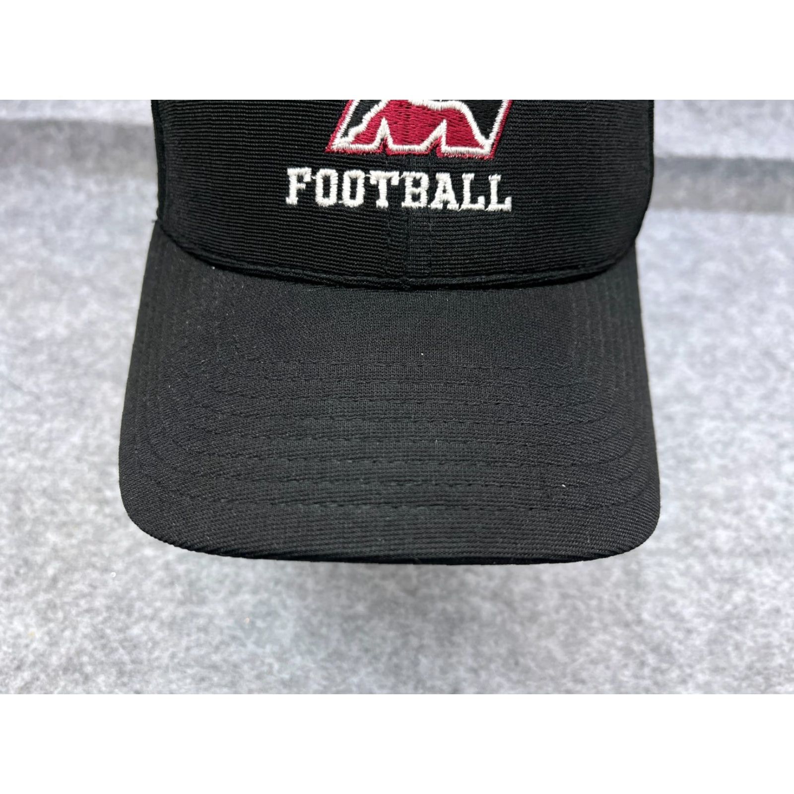 Vintage Red Mountain Highschool Football Hat Cap Fitted Adult 8 Black Polyester Blend Size ONE SIZE - 3 Thumbnail