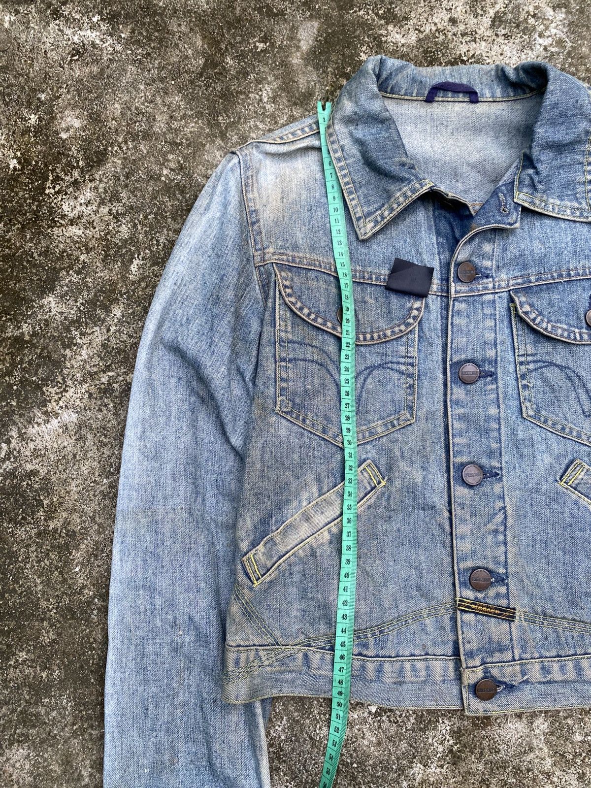 Marithe + Francois Girbaud SUN FADED MFG MARITHE FRANCOIS GIRBAUD DENIM JACKET Size US S / EU 44-46 / 1 - 12 Thumbnail