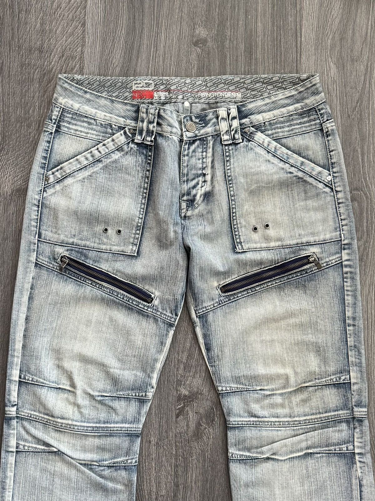 Japanese Brand Y2K Vintage Japanese Washed Zip Jeans Size US 34 / EU 50 - 3 Thumbnail