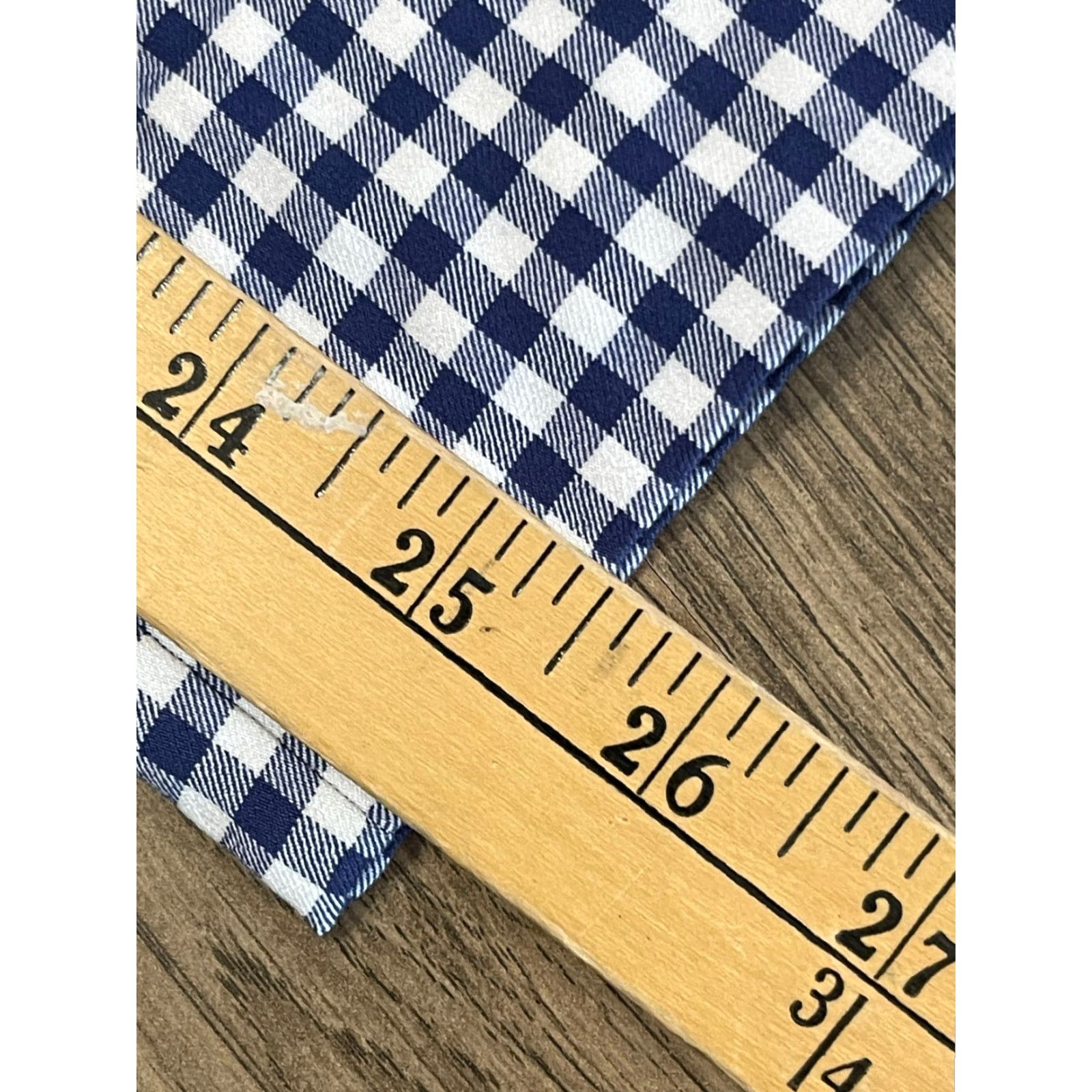 Vintage Halogen Pants Women Size 2 Plaid Ankle Straight Leg Blue White Casual Vintage: No Size 26" / US 2 / IT 38 - 4 Thumbnail