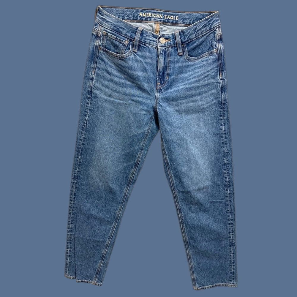 Vintage VINTAGE American Eagle Jeans Womens 90s Straight Leg Denim Size 0 Blue Womens Size 25" / US 0 / IT 36 - 1 Thumbnail