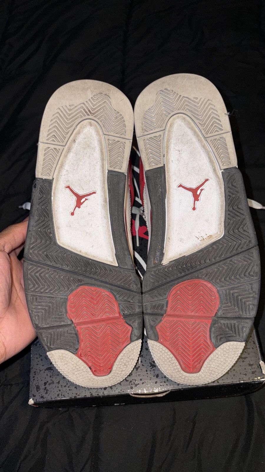 Nike Jordan 4 retro red cement Size US 9 / EU 42 - 5 Thumbnail