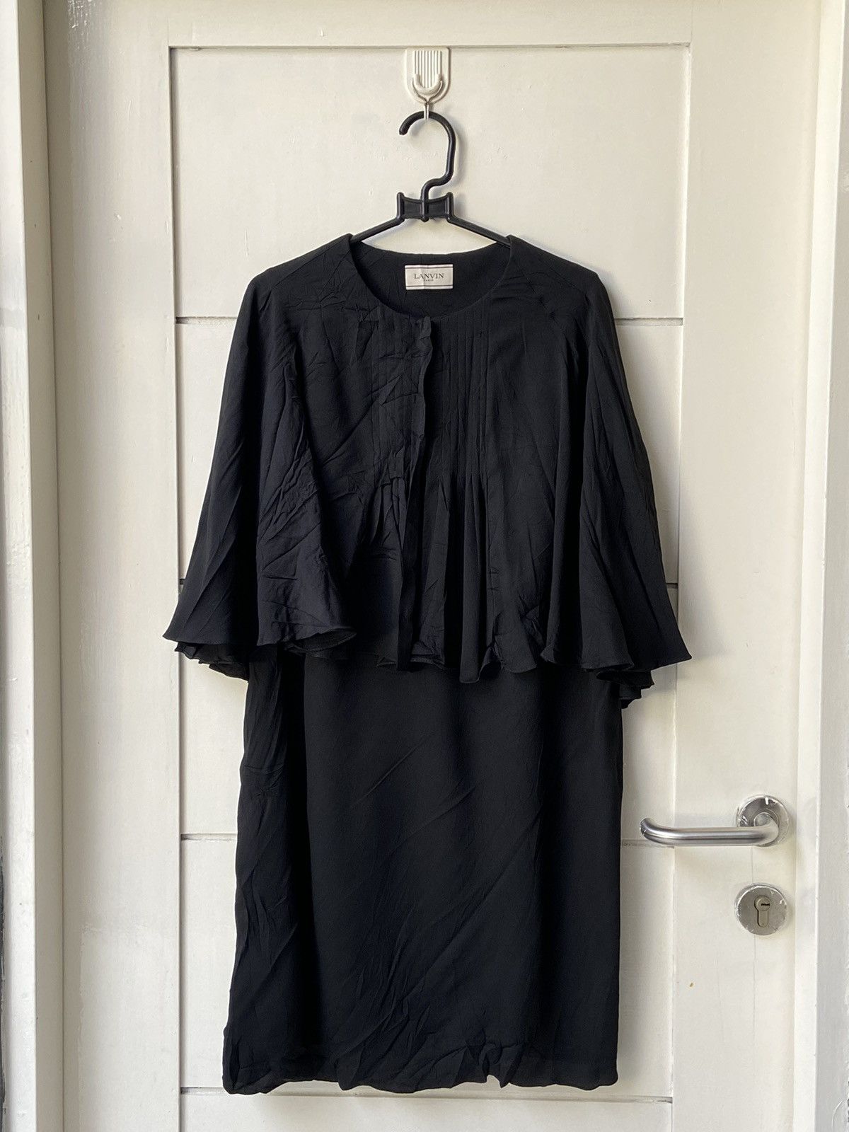 Lanvin LANVIN Black Midi Dress Size S / US 4 / IT 40 - 9 Thumbnail