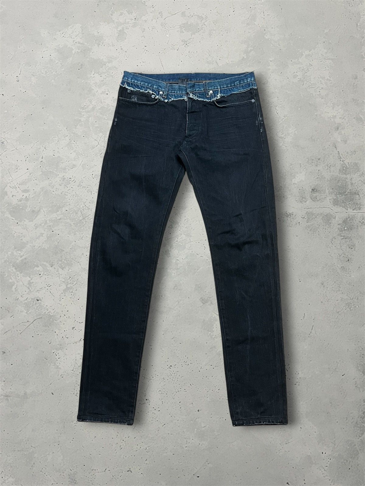Dior Dior Homme “Zip-It” 19CM Cummerbund Denim Jeans | Grailed
