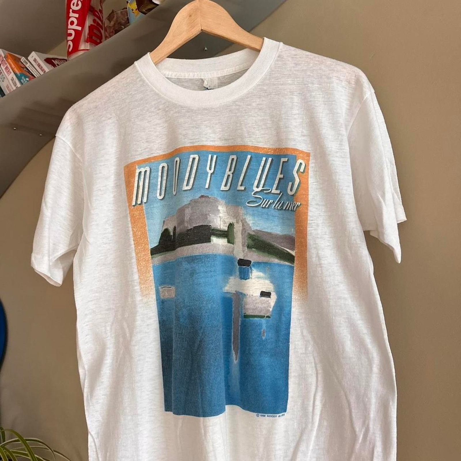 Band Tees × Vintage Vintage 1988 Moody Blues 'Sur La Mer' Tour Band Shirt Size US M / EU 48-50 / 2 - 2 Thumbnail