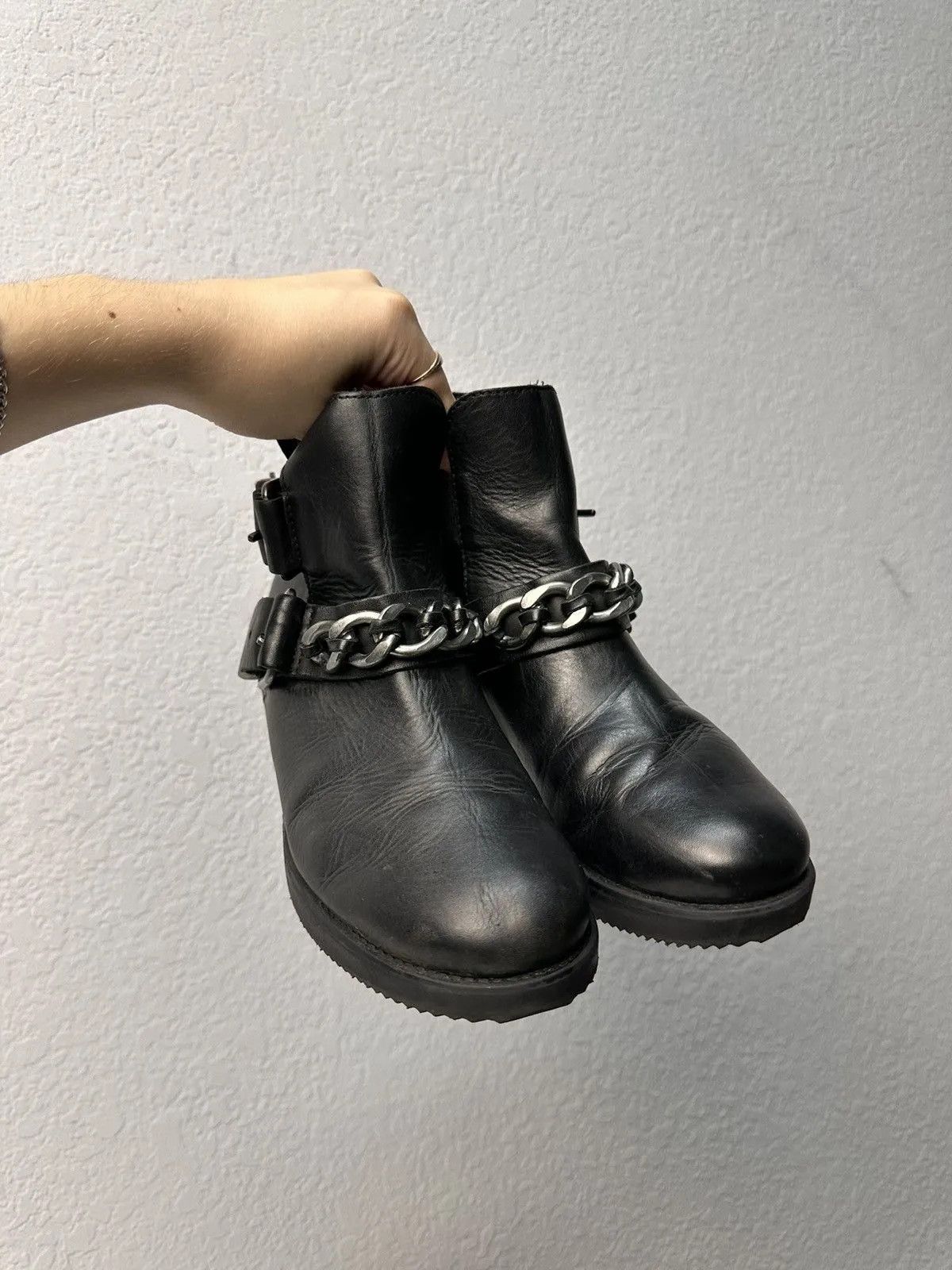 A.S.98 Leather Vintage Boots Avant-Garde Style BROGUE Size US 9 / IT 39 - 10 Thumbnail
