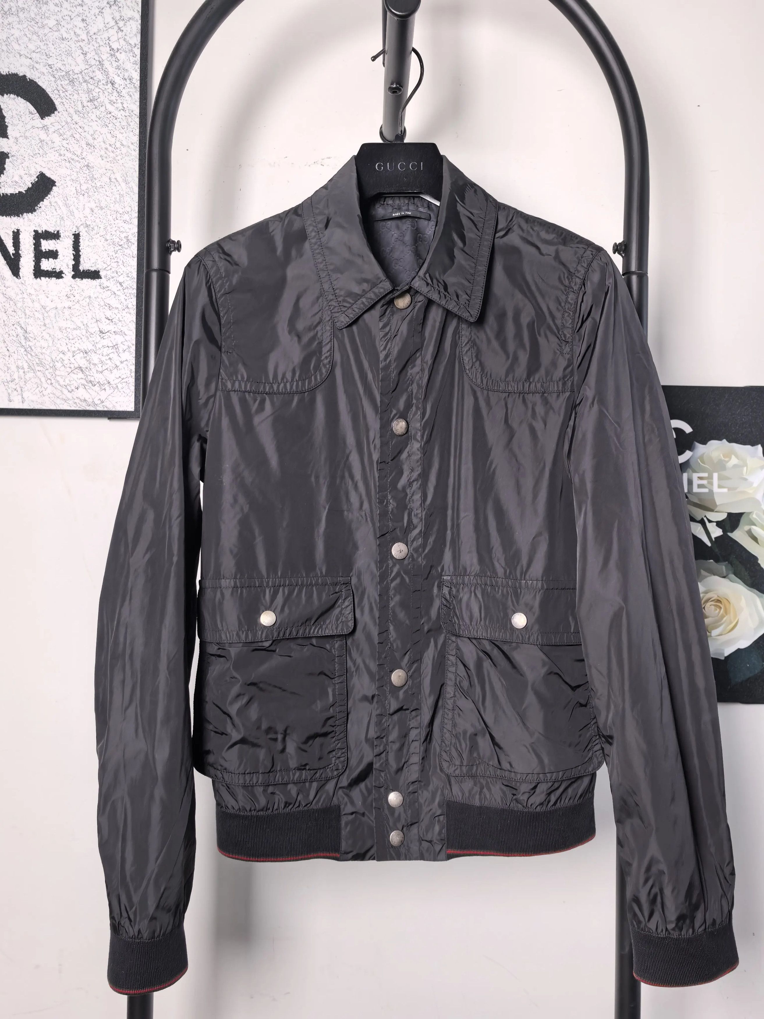 Gucci Gucci Nylon White Light Jacket m Men Size US M / EU 48-50 / 2 - 1 Thumbnail