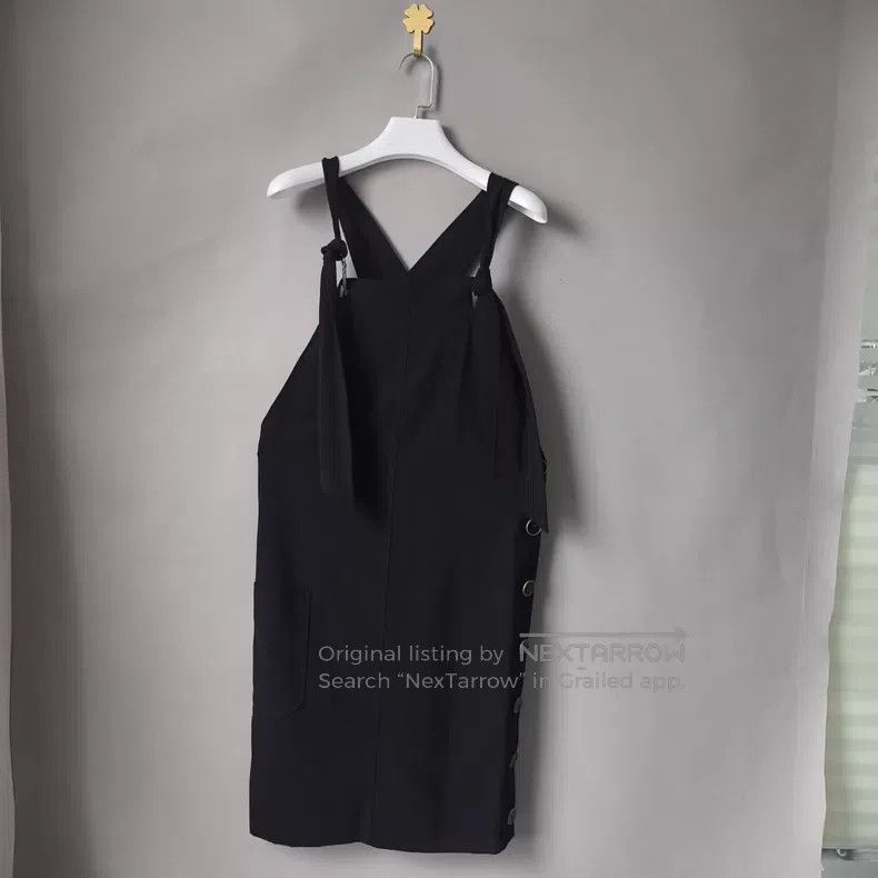 Hermes Hermes Black Fine Wool Pinafore Skirt Size XXS / US 00 / IT 34 - 1 Thumbnail