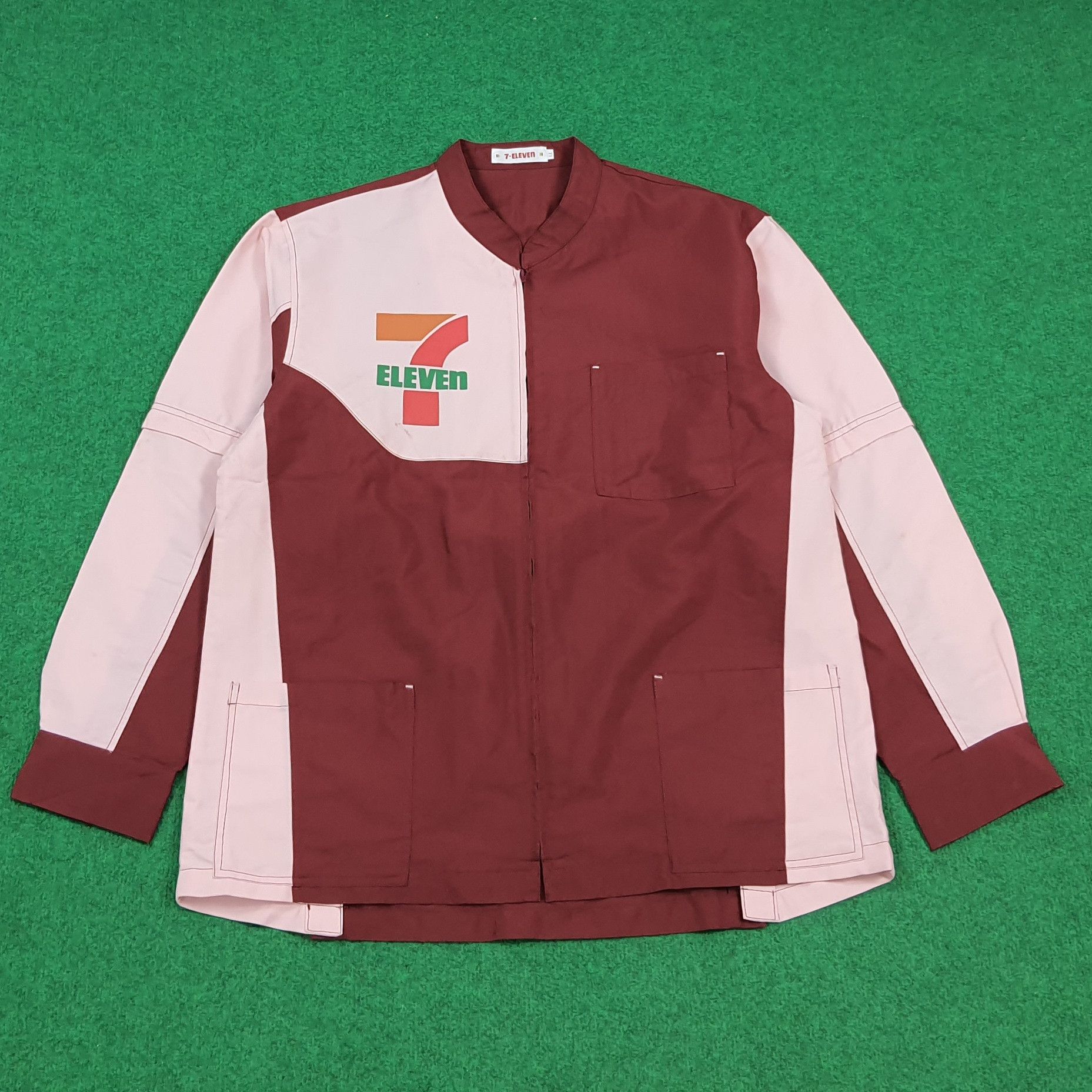 Japanese Brand Vintage 7 Eleven Japan Staff Uniform Work Jacket C299N34 Size US L / EU 52-54 / 3 - 1 Thumbnail