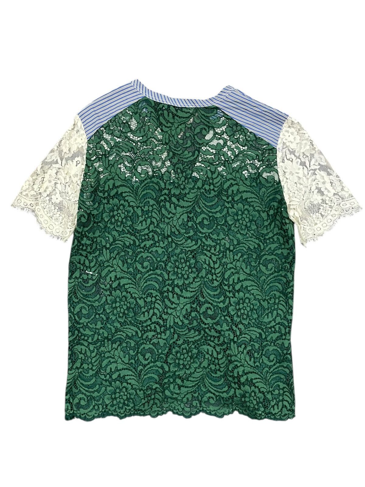 Designer Sandro Lace Emerald Shirts Size S / US 4 / IT 40 - 5 Thumbnail