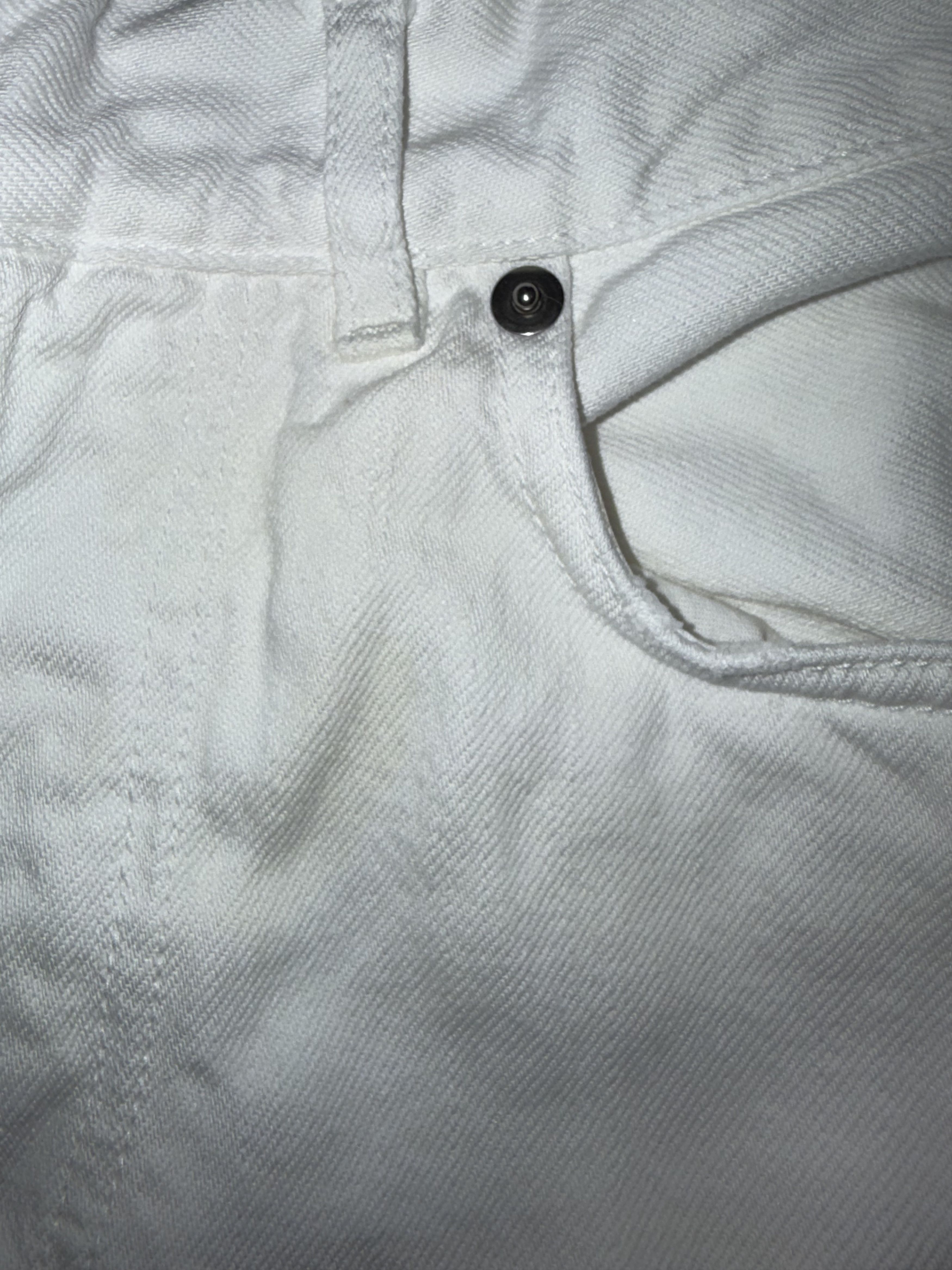 Dior Dior Crop White Denim Jeans Button Fly Fold Up Hem Size 28" / US 6 / IT 42 - 12 Thumbnail