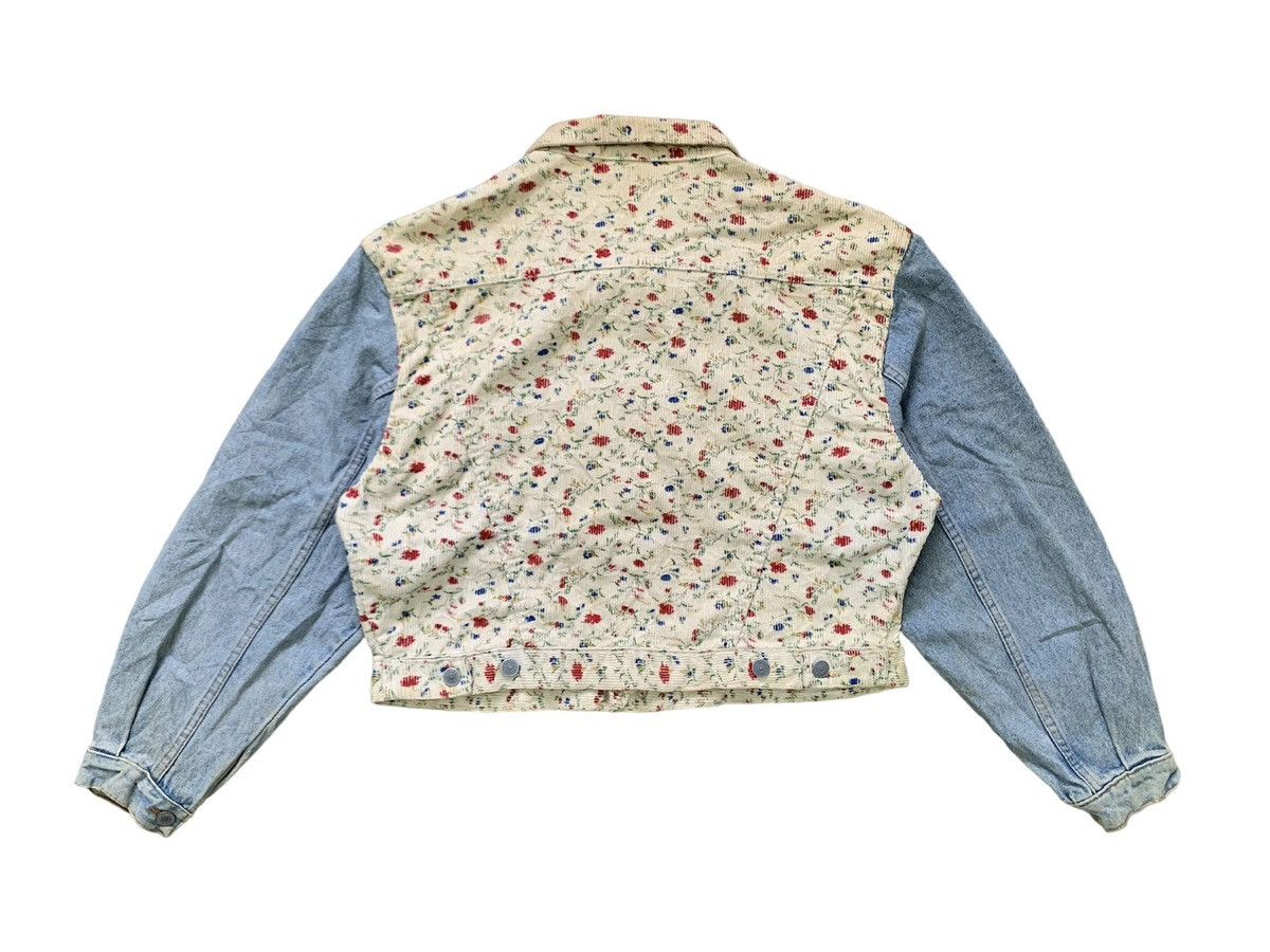Art Comes First Flowers Art Deguy Paris Crop Jacket Made in France Size US M / EU 48-50 / 2 - 2 Thumbnail
