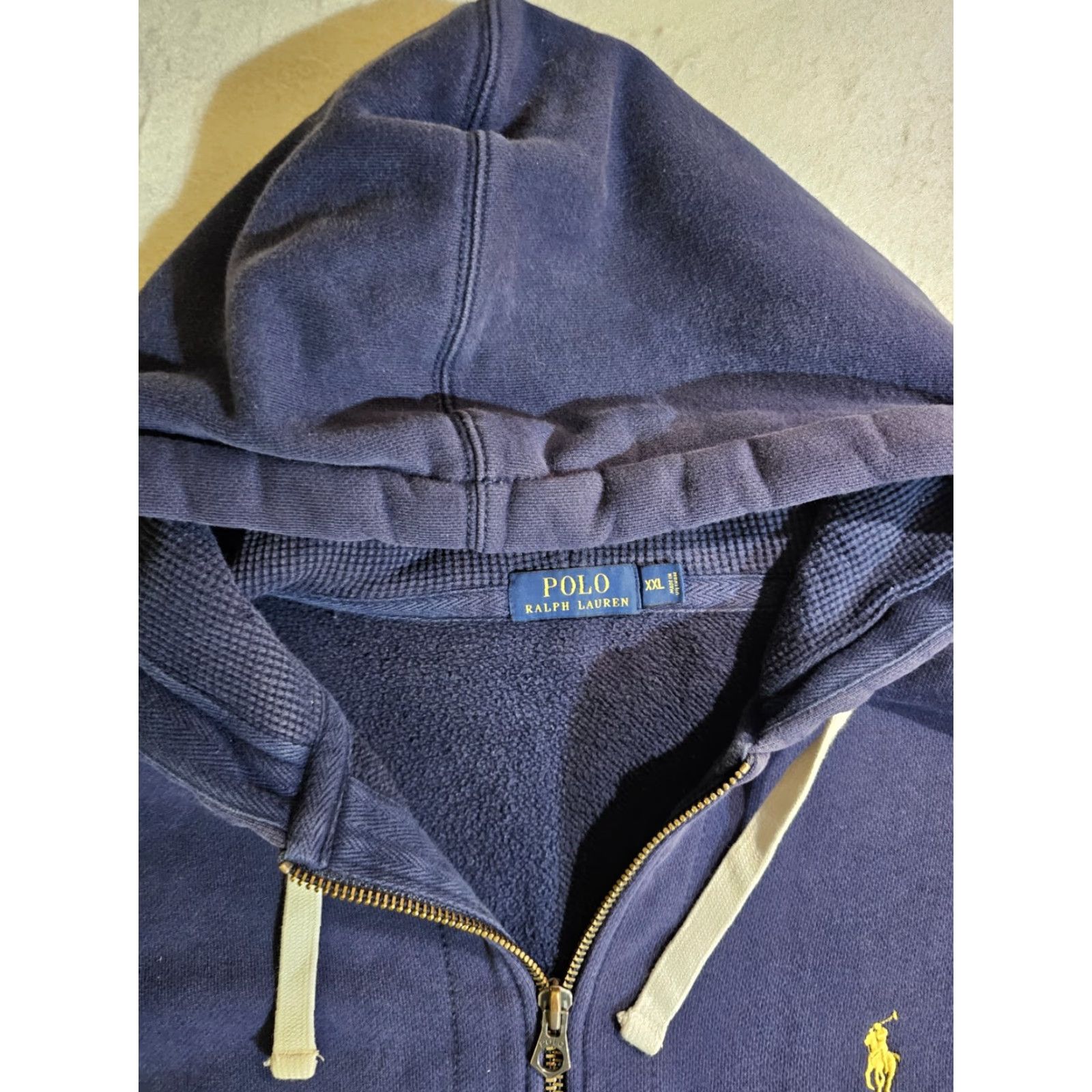 Polo Ralph Lauren VINTAGE Polo Ralph Lauren Full Zip Hooded Sweatshirt Jacket Blue Mens XXL Size Hoodie Shirt Men Medium? Size US XXL / EU 58 / 5 - 3 Thumbnail