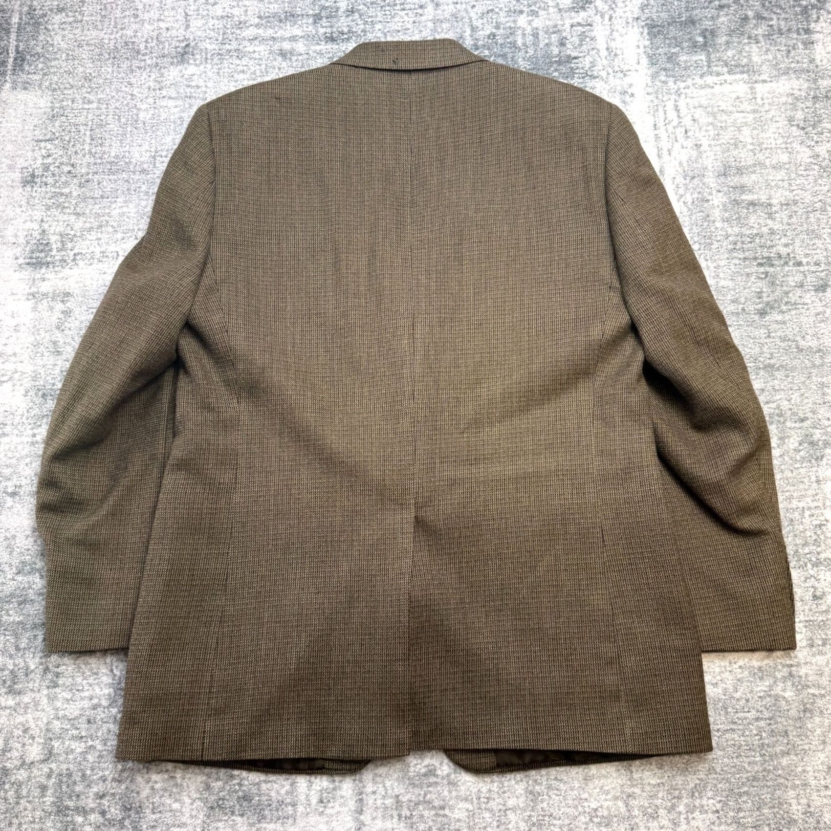 Chaps Chaps Blazer Jacket Mens 42R Brown Wool Hopsack Single-Breasted 2-Button Notch Lapel Wool | Blazer, Mens, 42, Brown, Wool, Chaps Size 42R - 4 Thumbnail