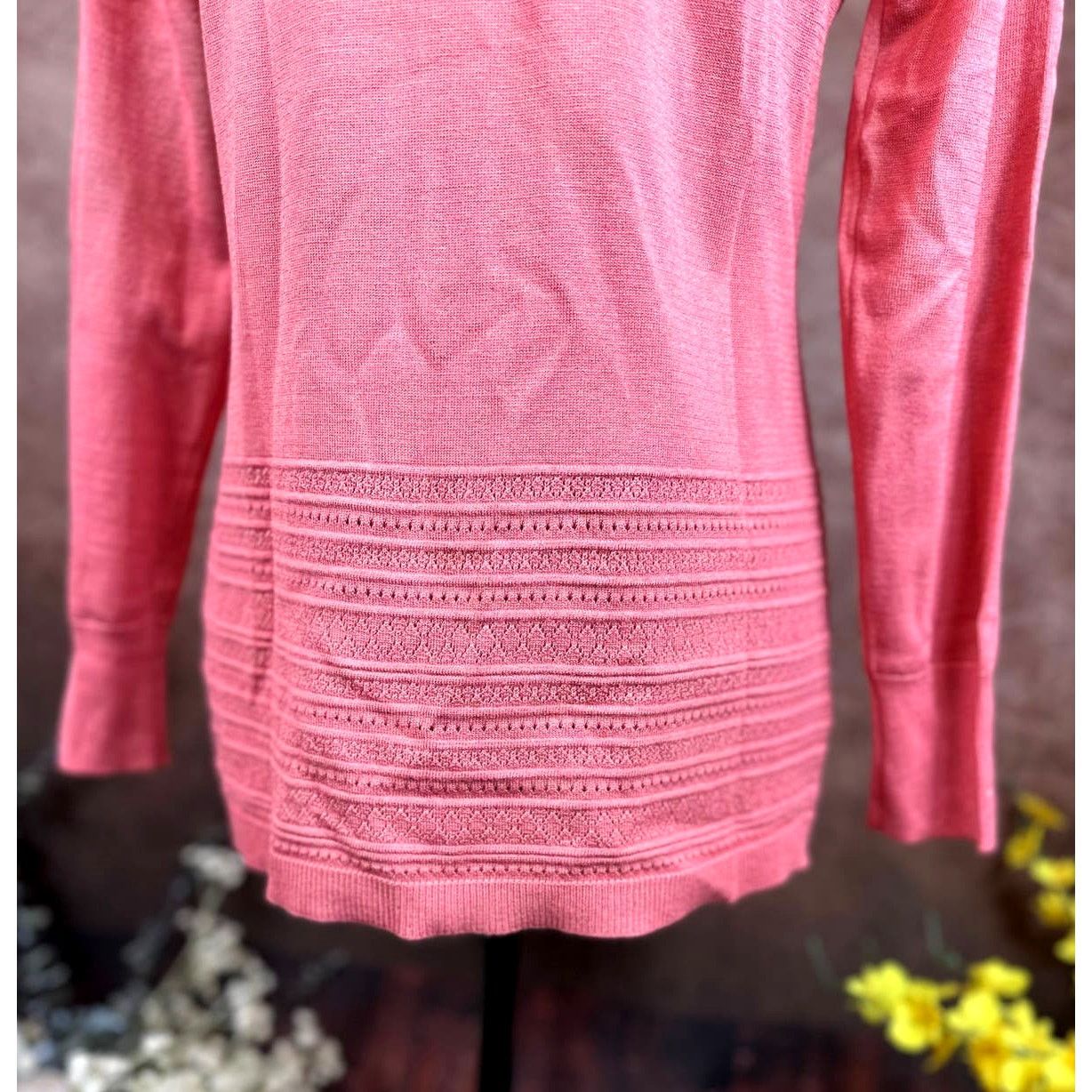 Other Lety & Me Gabby Pointelle Detailed Cardigan - Coral - size S Size S / US 4 / IT 40 - 7 Thumbnail
