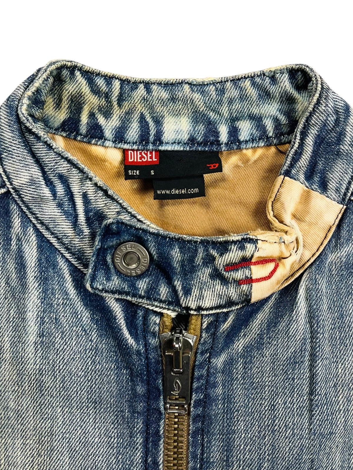 Diesel 2000s Diesel - Lampo Zips Rider Denim Jacket Size US M / EU 48-50 / 2 - 6 Thumbnail