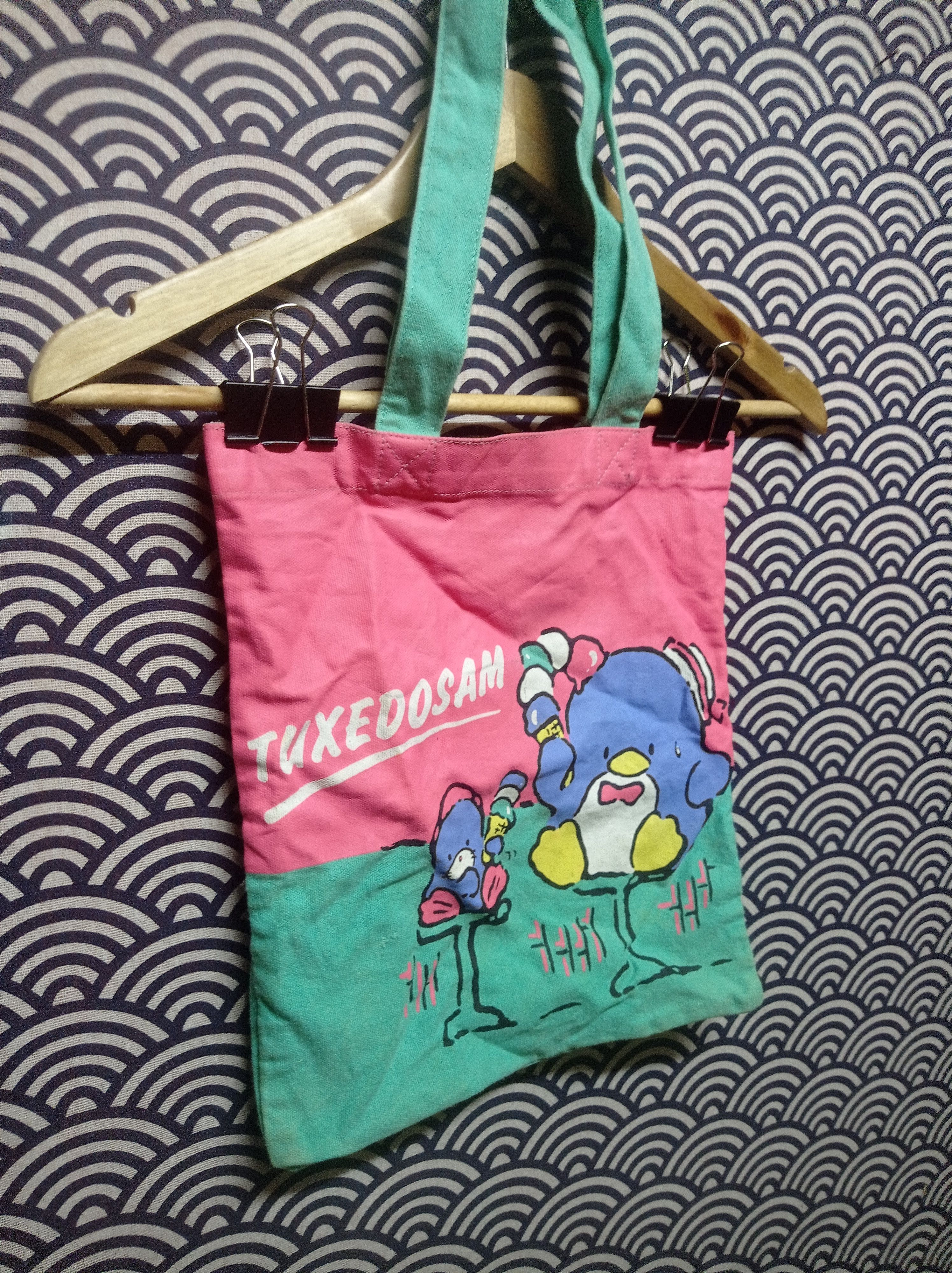 Japanese Brand Vintage sanrio tuxedosam cute penguin tote bag #BG2 Size ONE SIZE - 2 Thumbnail
