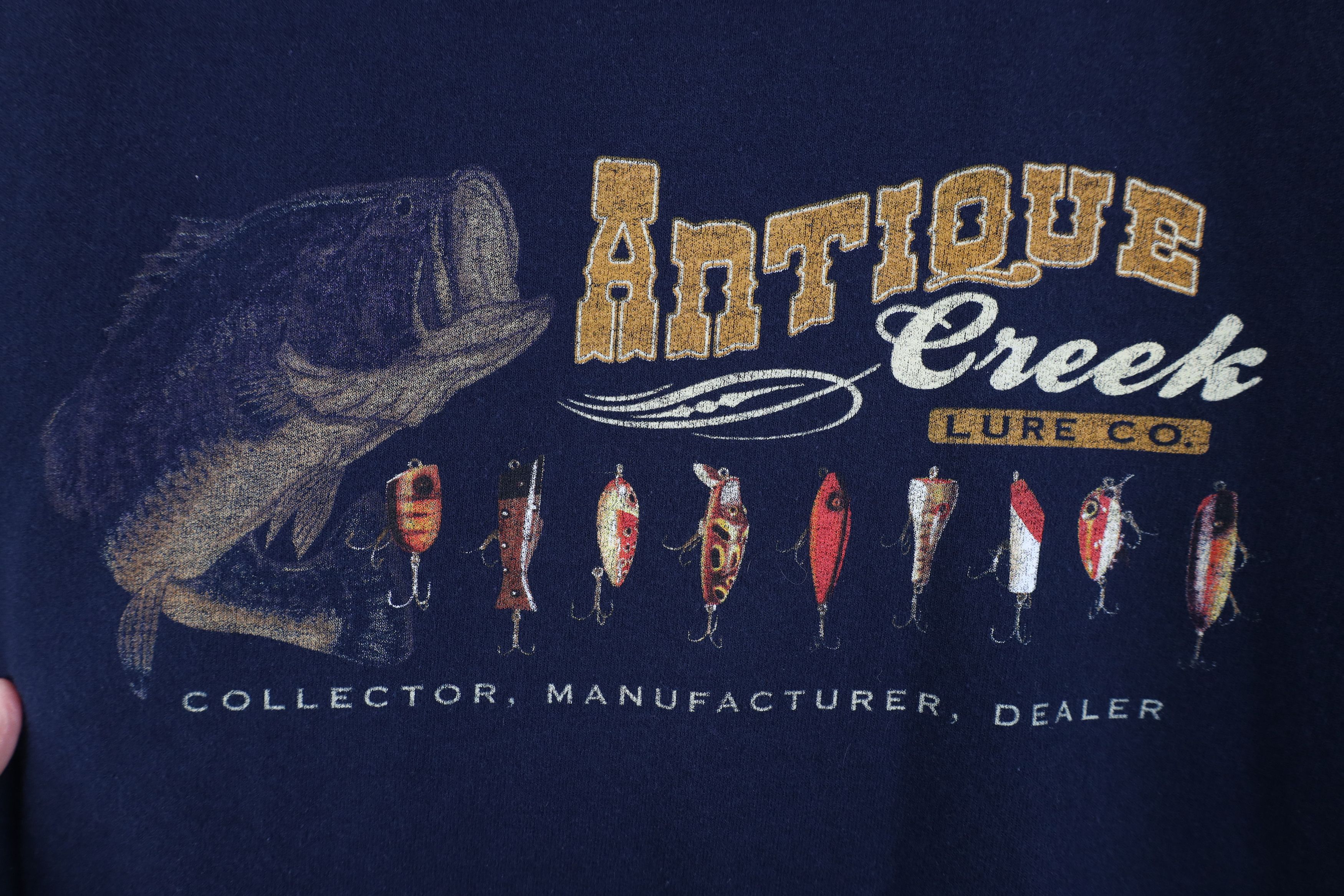 Vintage Vintage 90s Y2K Streetwear Fishing Lure Sweatshirt Blue Size US XL / EU 56 / 4 - 4 Thumbnail