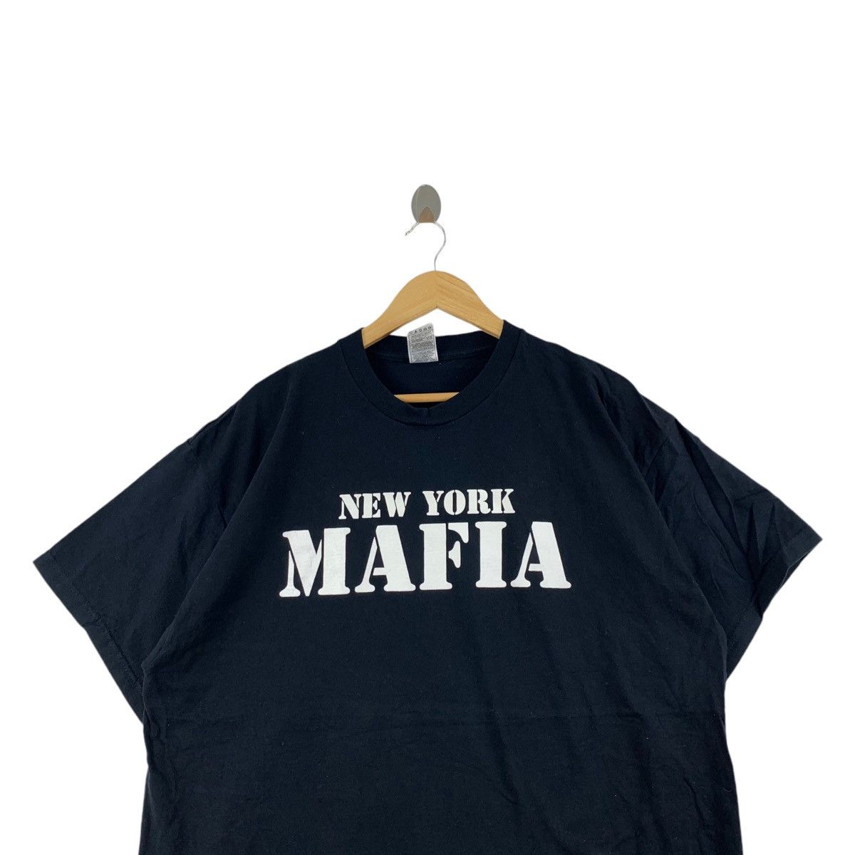 Vintage Vintage 90s NEW YORK MAFIA Print Black Short Sleeve Shirt Size US XXL / EU 58 / 5 - 2 Thumbnail