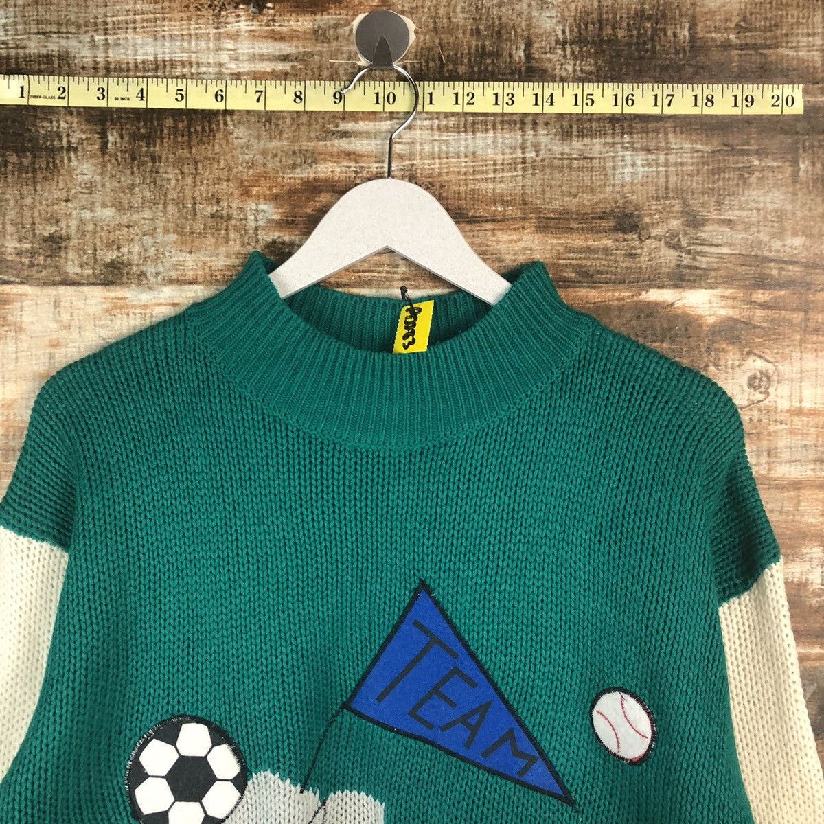 Homespun Knitwear Japan sportwear Green Knitwear sweatshirt #A2283 Size US M / EU 48-50 / 2 - 4 Thumbnail