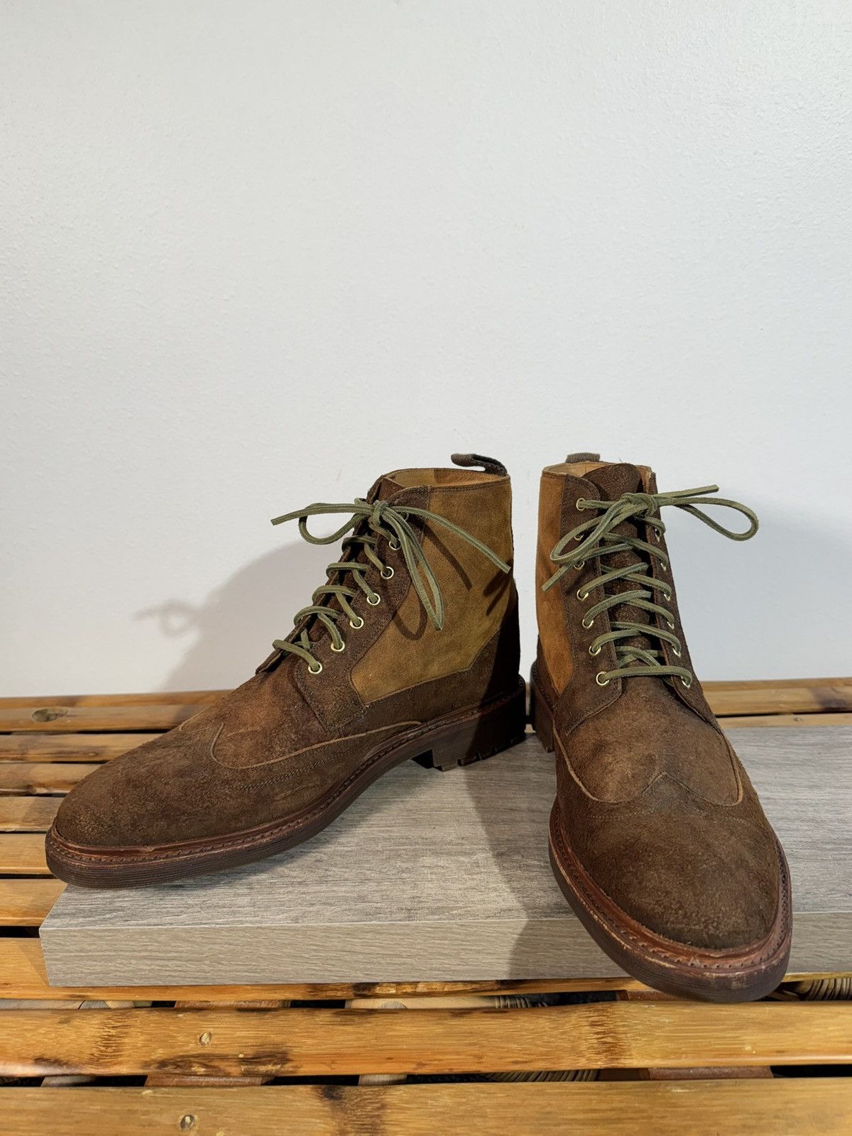 Oliver Sweeney Oliver Sweeney “Nelson” Men’s Boots 13 (UK 12) Waxed Suede Size US 13 / EU 46 - 4 Thumbnail