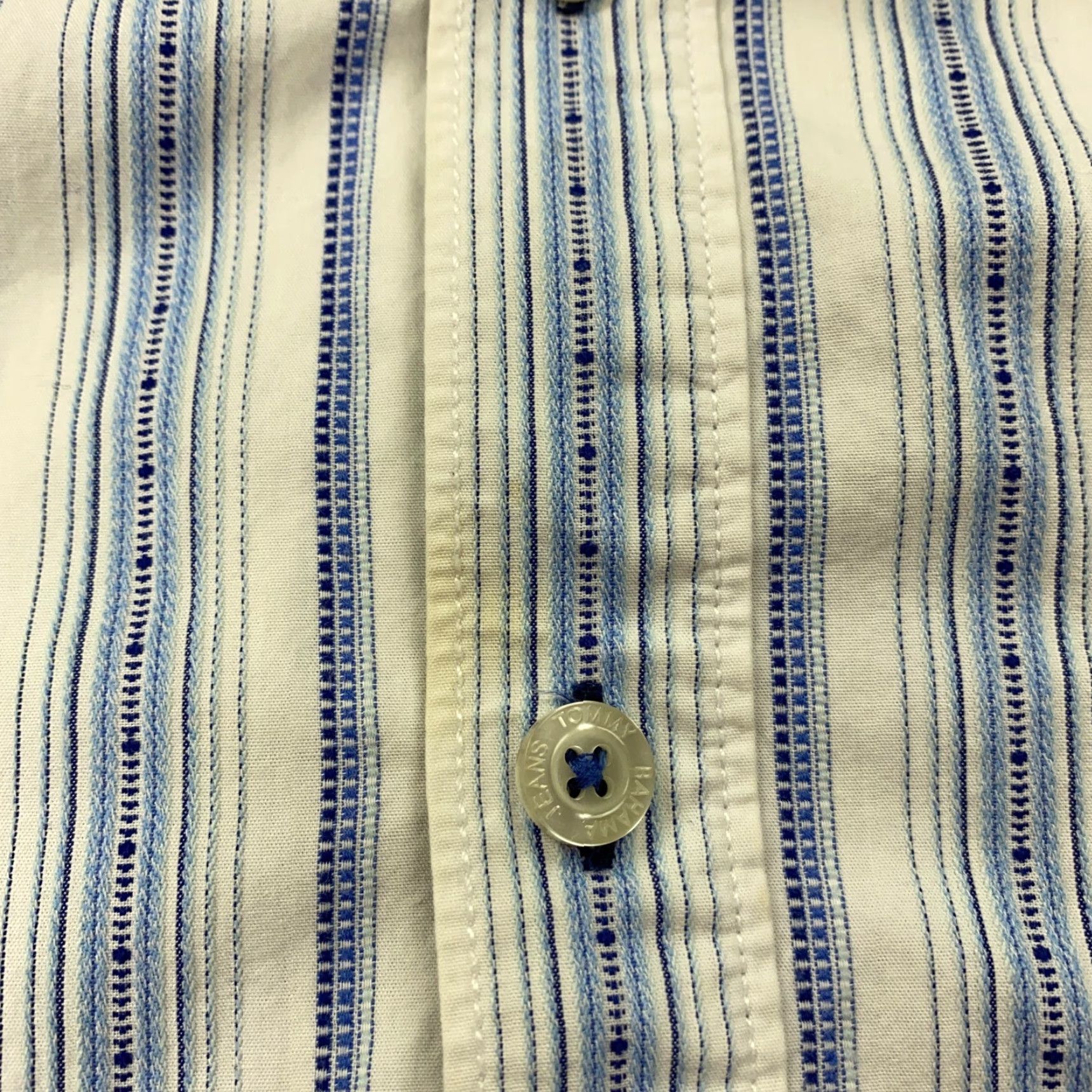 Tommy Bahama Tommy Bahama Linen Shirt Mens L Striped Button-Up Long Sleeve Casual, Travel, Beach Mens Shirt Size US L / EU 52-54 / 3 - 6 Thumbnail