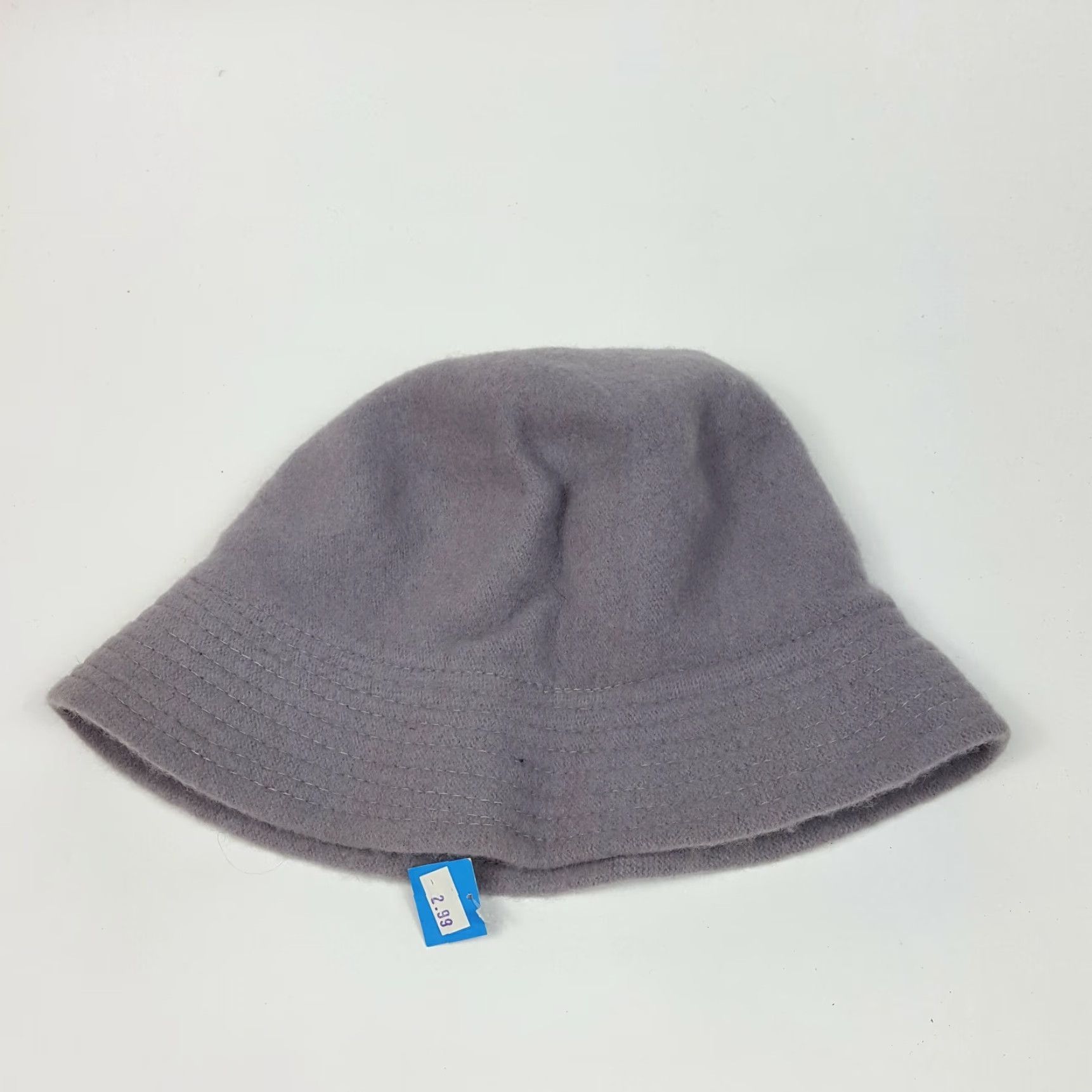 FELT VINTAGE HaT Wool Gray Bucket Hat Women's M Felt Crusher Winter 80s Retro Snow Cap Size ONE SIZE - 6 Thumbnail
