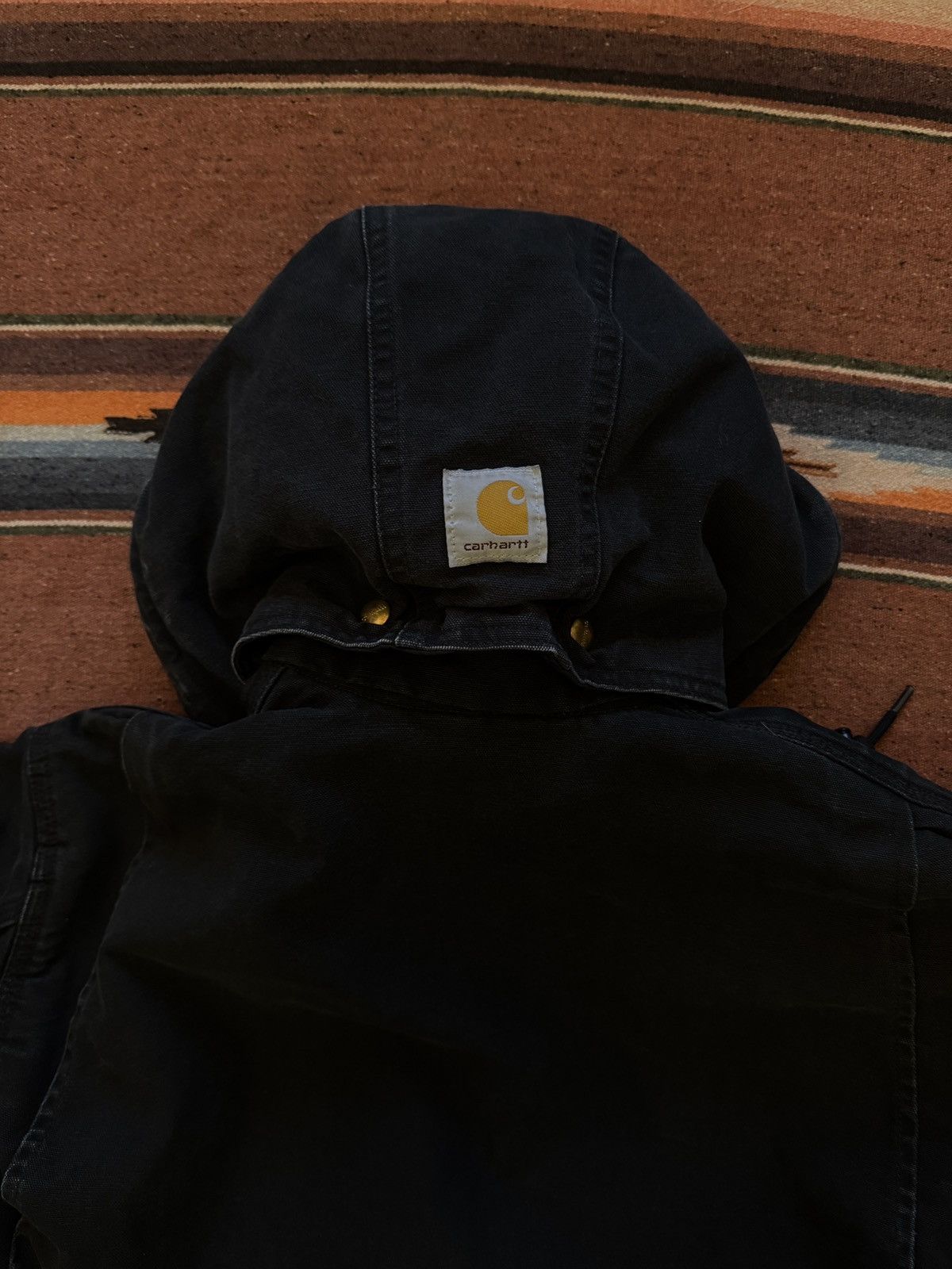 Carhartt × Vintage 2012 J001 Black Detroit Carhartt Work Jacket Size US L / EU 52-54 / 3 - 9 Thumbnail
