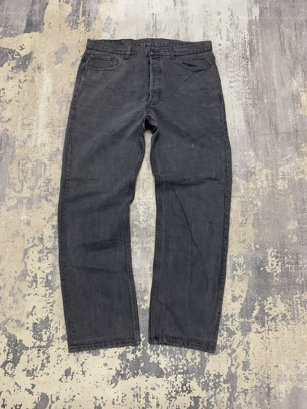Levi's Vintage Levis 501 Super Black Jeans USA 38x32 Size US 38 / EU 54 - 1 Thumbnail