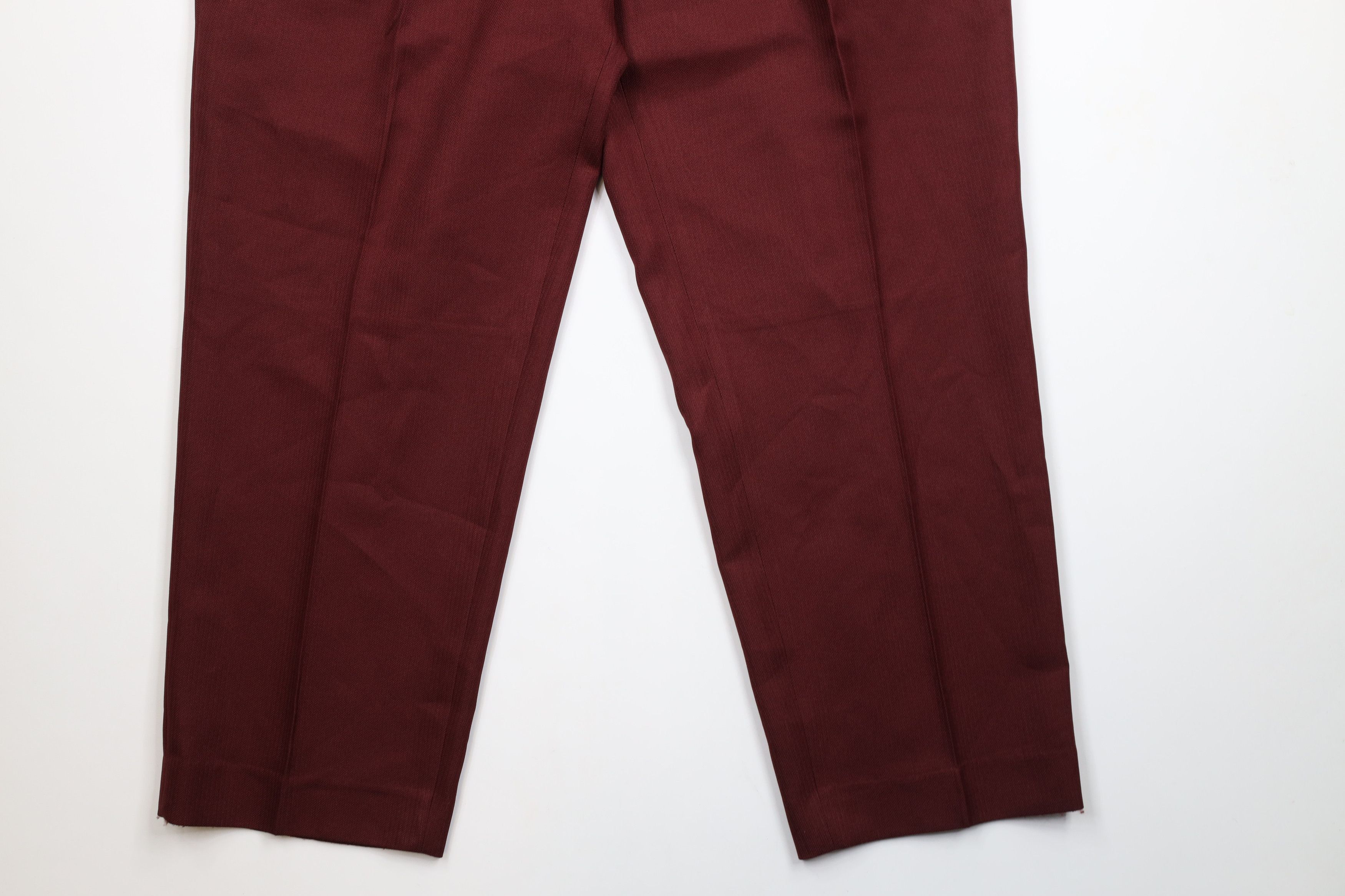 Vintage Vintage 90s Streetwear Knit Wide Leg Chino Pants Red Size US 44 / EU 60 - 4 Thumbnail