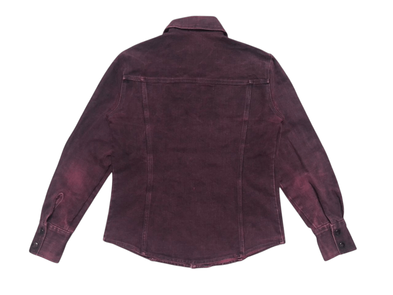 Shellac Vintage Shellac Denim Shirt Jacket Snap Button Nice Colour Size M / US 6-8 / IT 42-44 - 2 Thumbnail
