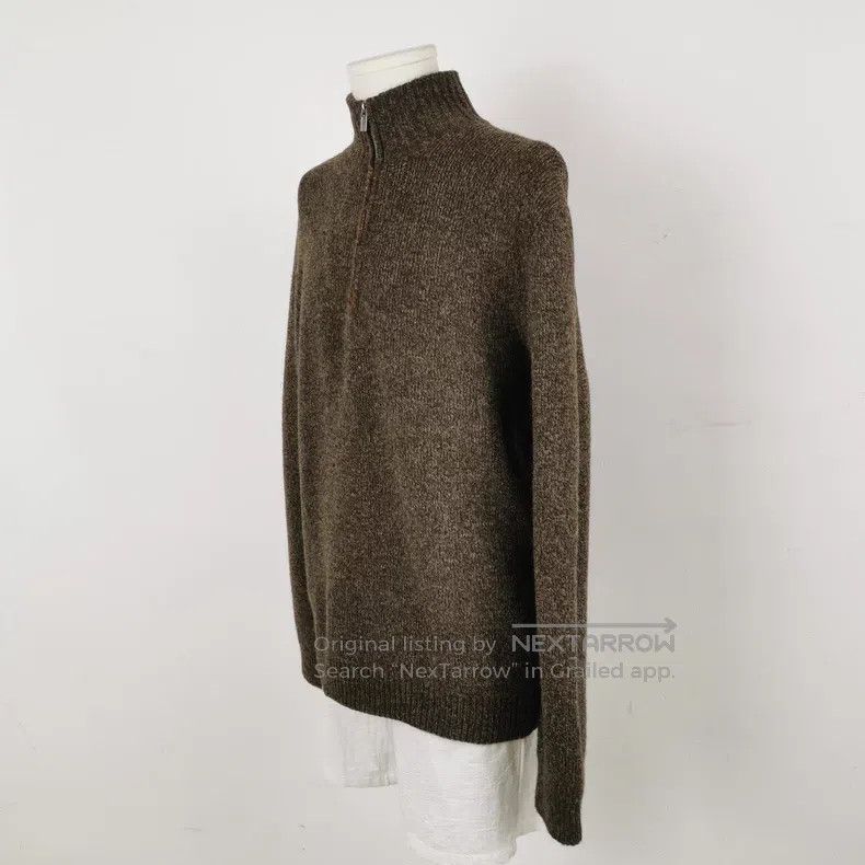 Hermes Hermes Wool and cashmere blend solid color zipper round ne Size L / US 10 / IT 46 - 3 Thumbnail
