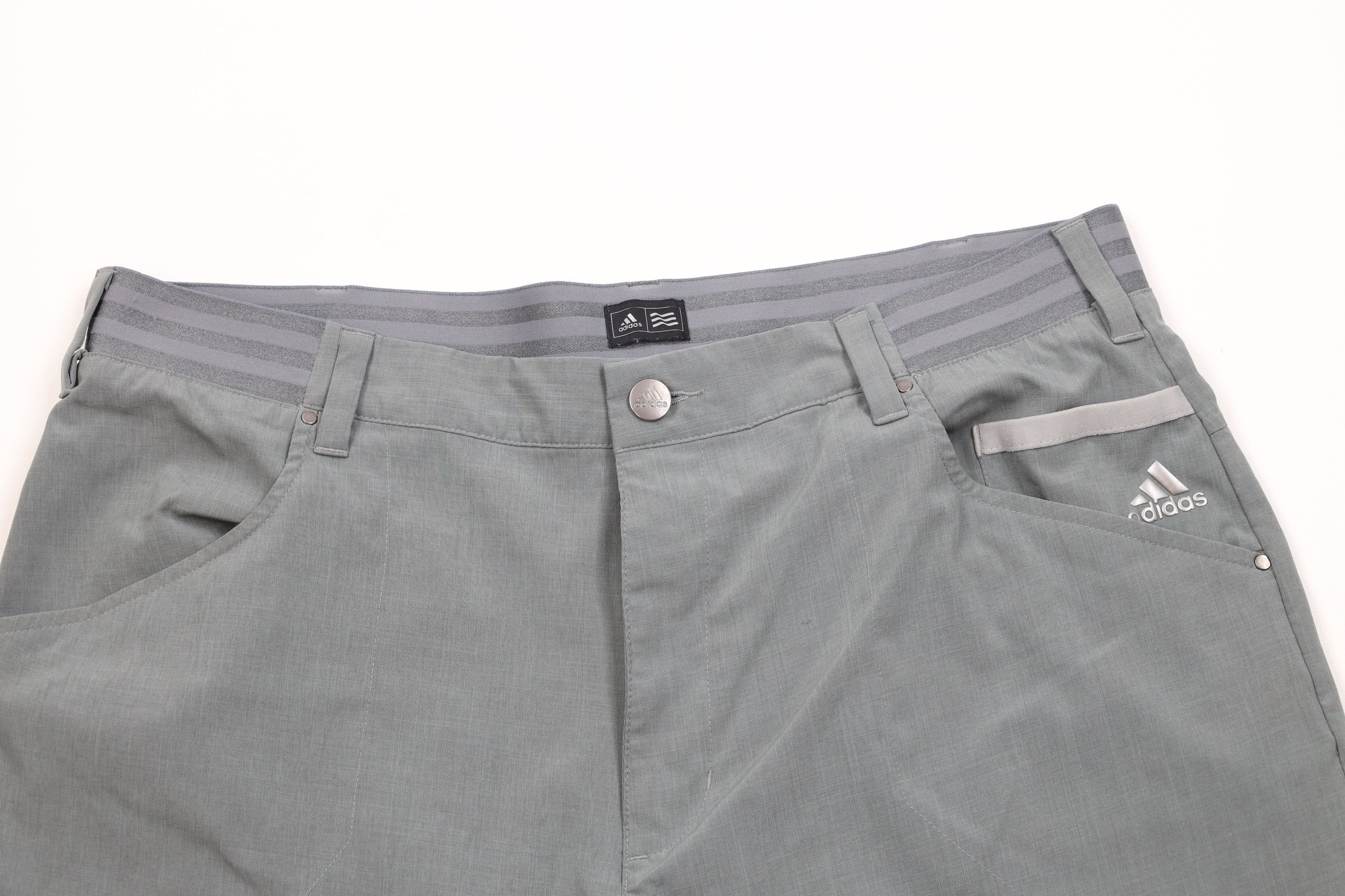 Adidas Adidas Golf Striped Stretching Golfing Chino Shorts Gray Size US 35 - 2 Thumbnail