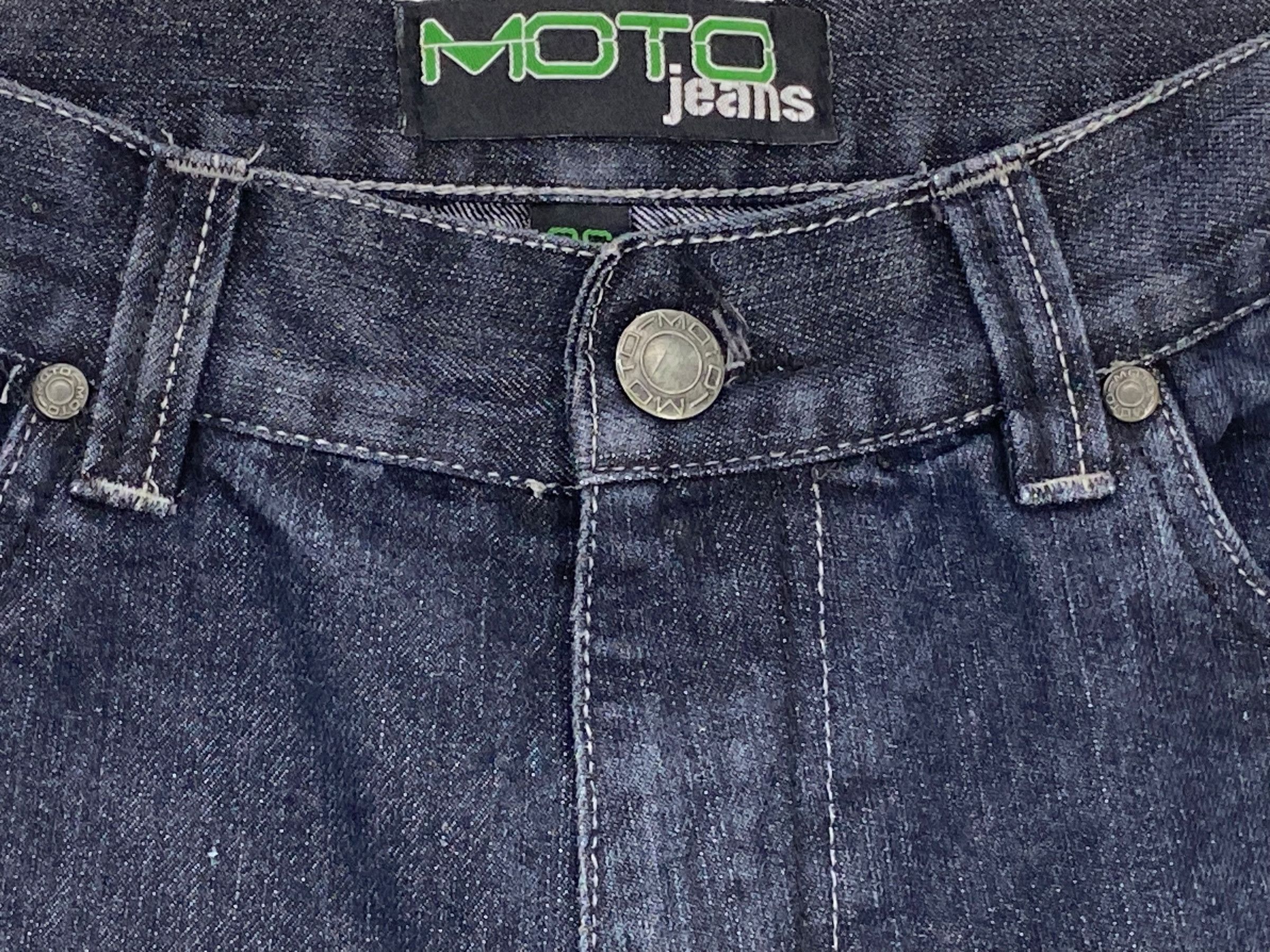 Japanese Brand Moto Baggy Denim Jeans Size US 34 / EU 50 - 12 Thumbnail