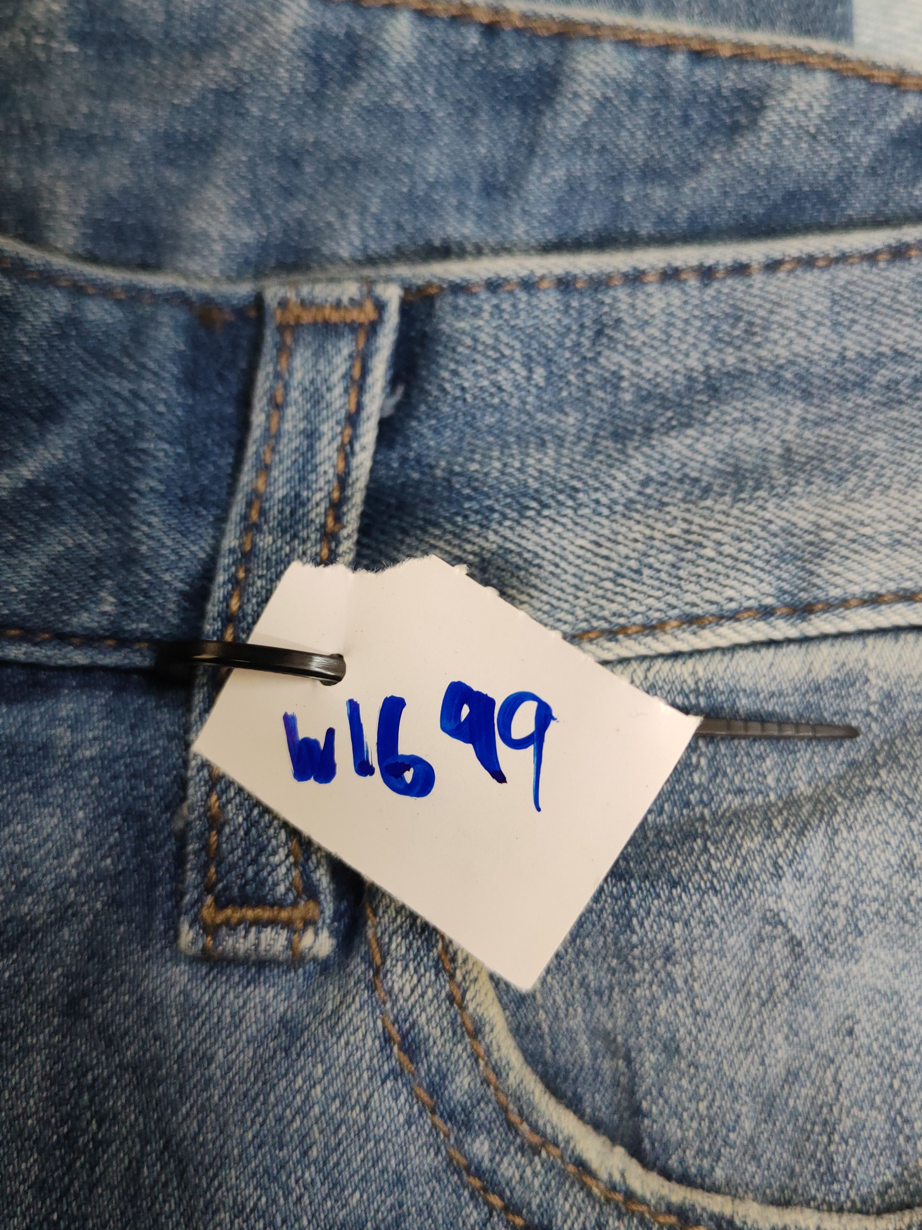 Japanese Brand Uniqlo japan Blue Distressed Ripped denim Jeans #W1699 Size US 32 / EU 48 - 17 Thumbnail