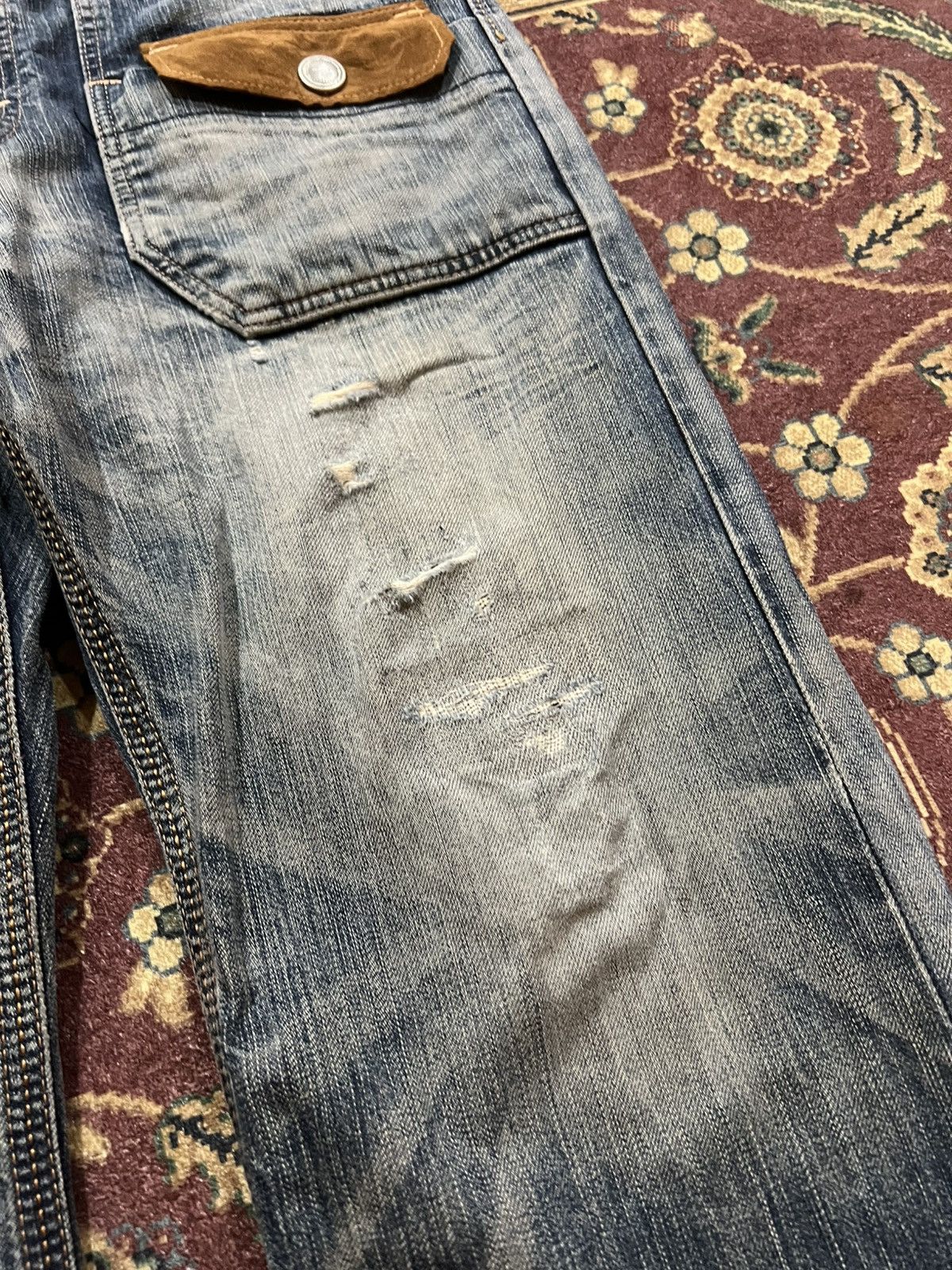 Edwin EDWIN EXCLUSIVE VINTAGE XV DISTRESSED BUSH PANTS JEANS Size US 36 / EU 52 - 6 Thumbnail