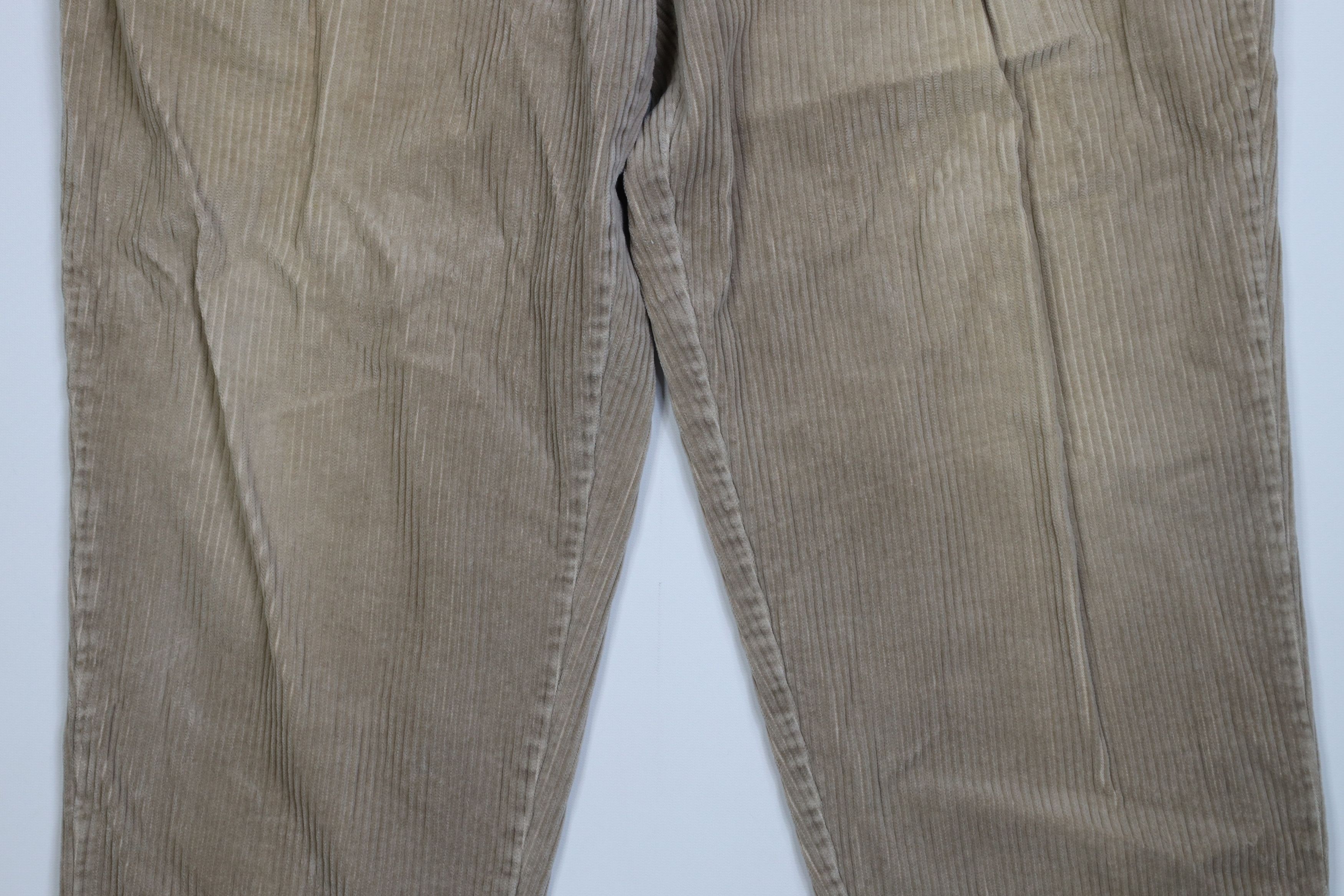 Vintage Vintage 90s Streetwear Relaxed Fit Corduroy Pants Khaki Size US 36 / EU 52 - 3 Thumbnail