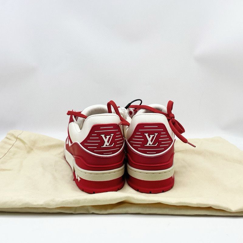 Louis Vuitton Louis Vuitton Red Trainer Fashion Sneakers for Men -2508 Size US 8.5 / EU 41-42 - 3 Thumbnail
