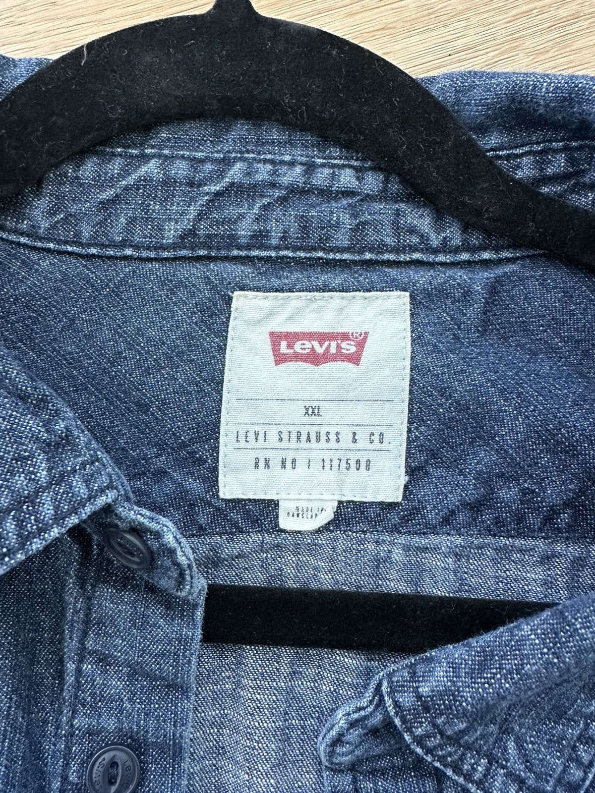 Levi's Levis Denim Shirt %100 Cotton Size XXL In Good Condition Size US XXL / EU 58 / 5 - 6 Thumbnail