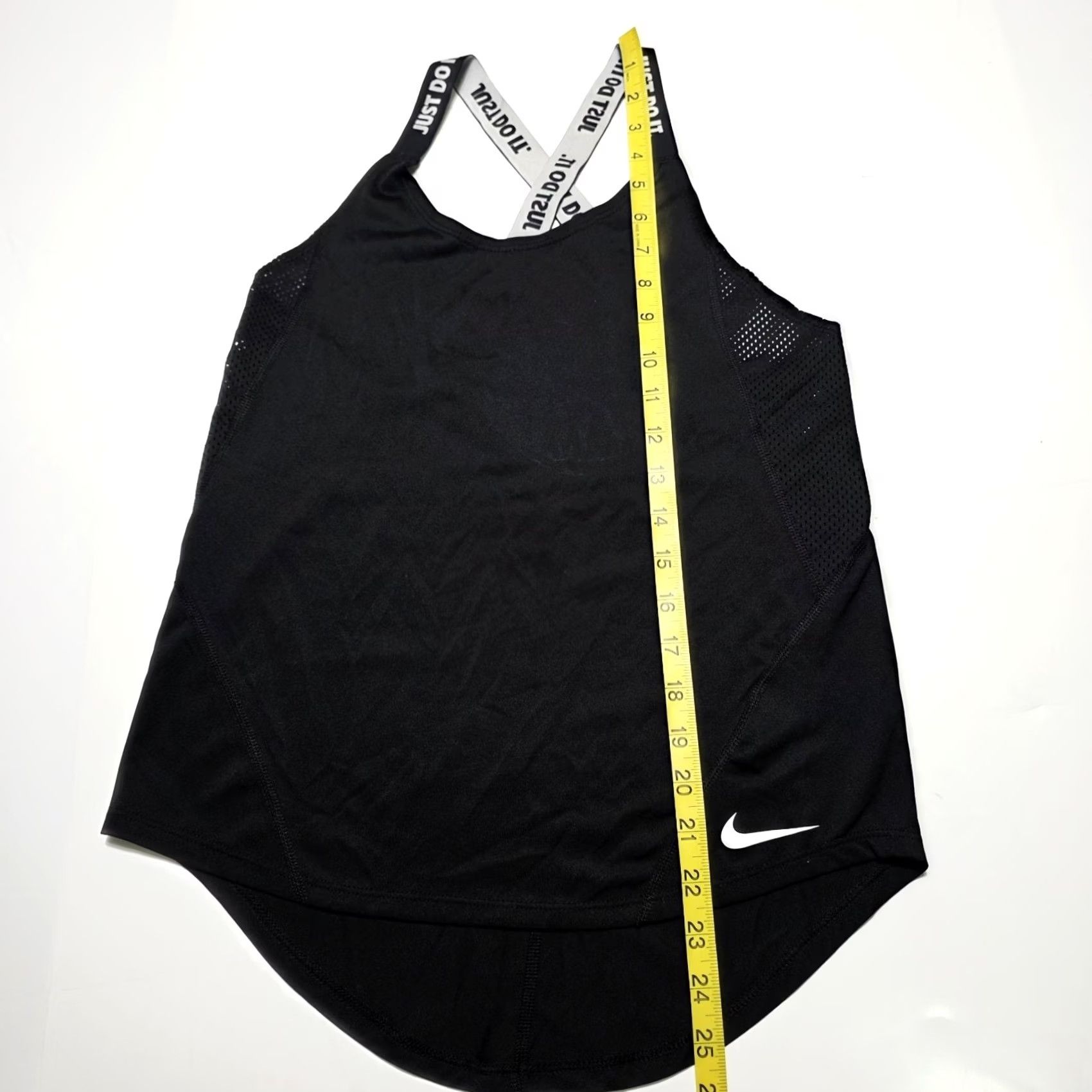 Nike Nike Athletic Women's Training Tank Top Crossback "Just Do It" Size XS Black Size XS / US 0-2 / IT 36-38 - 3 Thumbnail