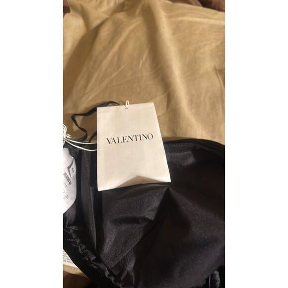 Gianni Valentino Valentino Velvet Halter Crop Top Black Size 10 Size M / US 6-8 / IT 42-44 - 6 Thumbnail