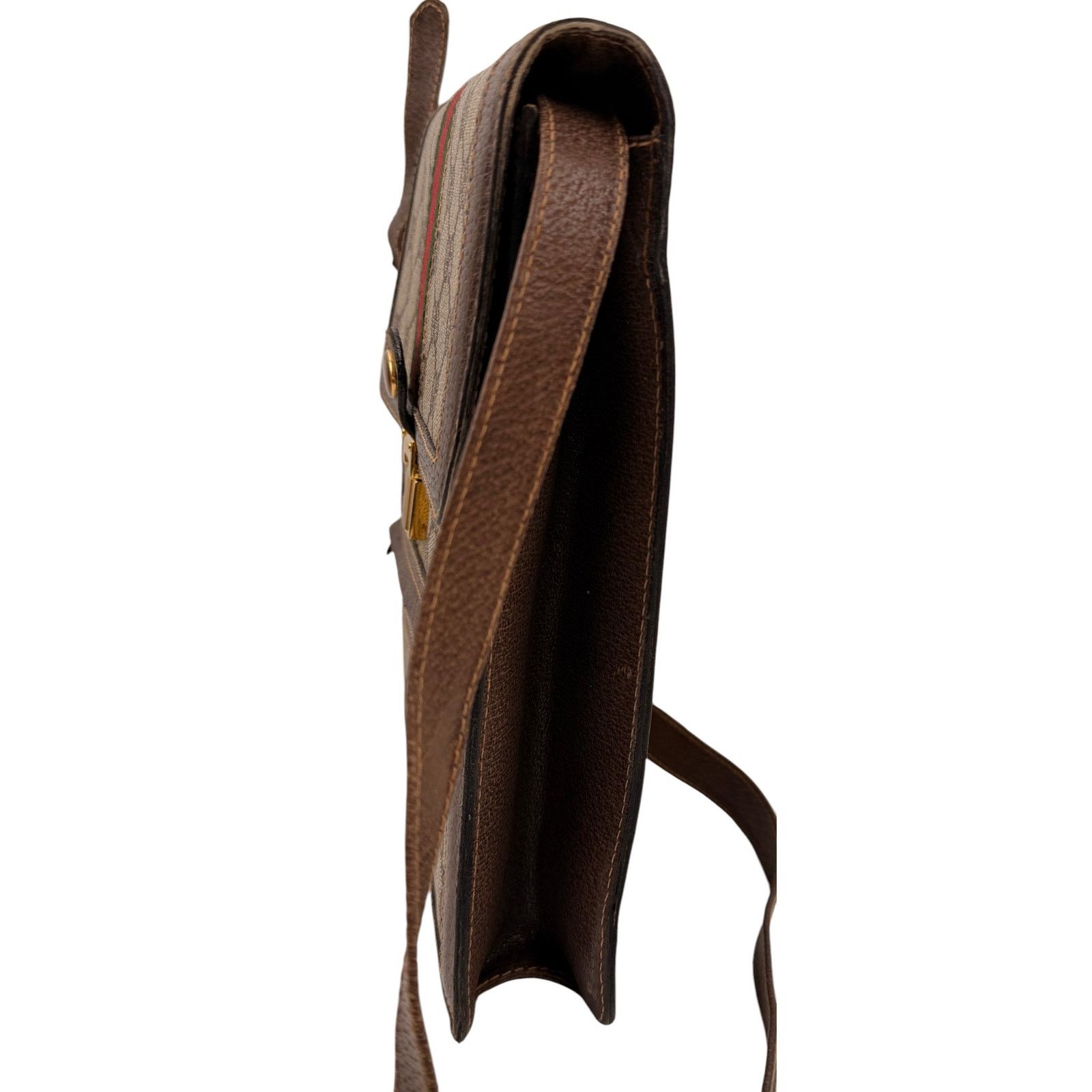 Gucci Gucci Vintage Vertical Canvas Shoulder Bag Size ONE SIZE - 4 Thumbnail