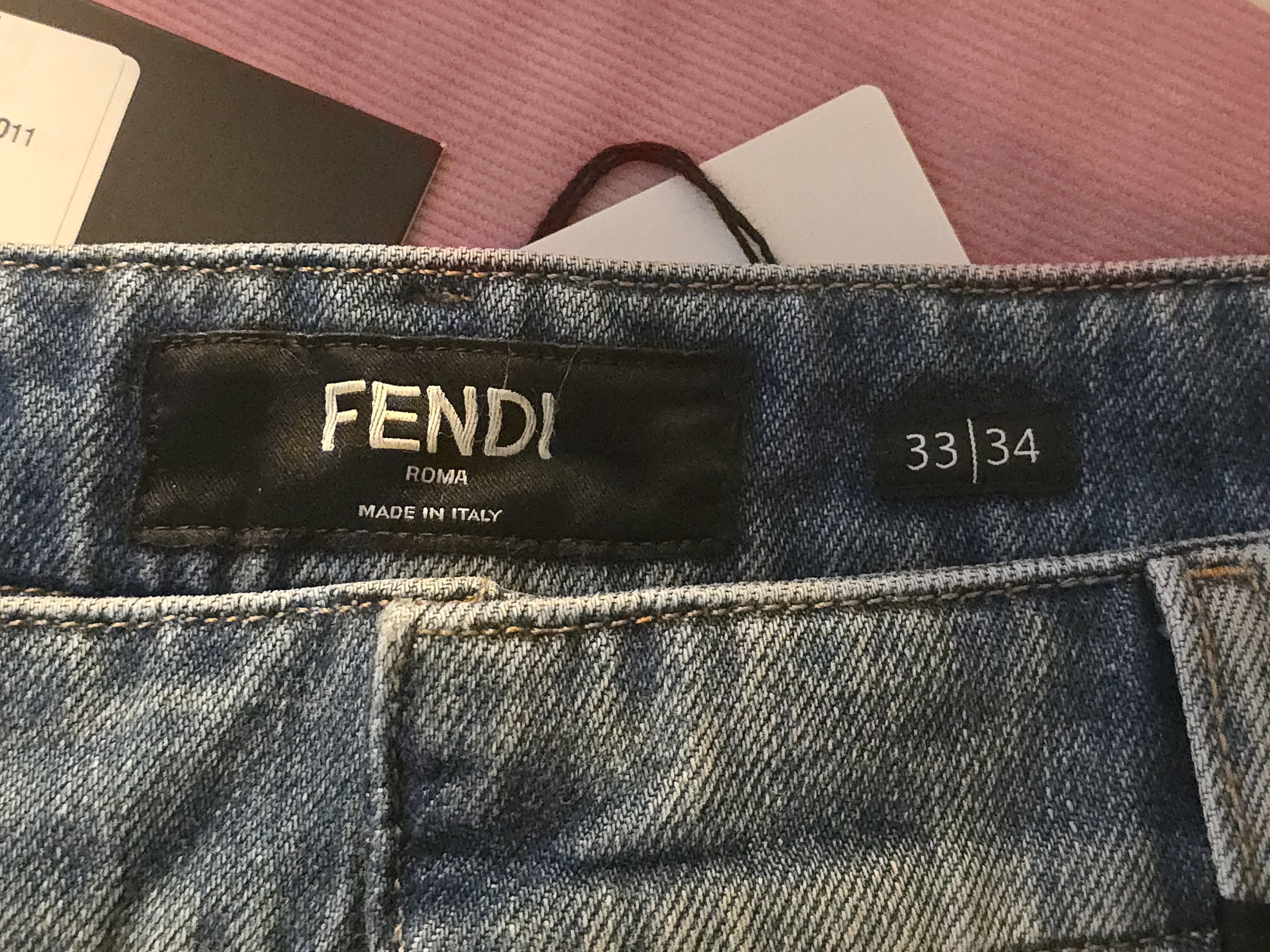 Fendi Distressed Denim Shorts Size US 34 / EU 50 - 8 Thumbnail