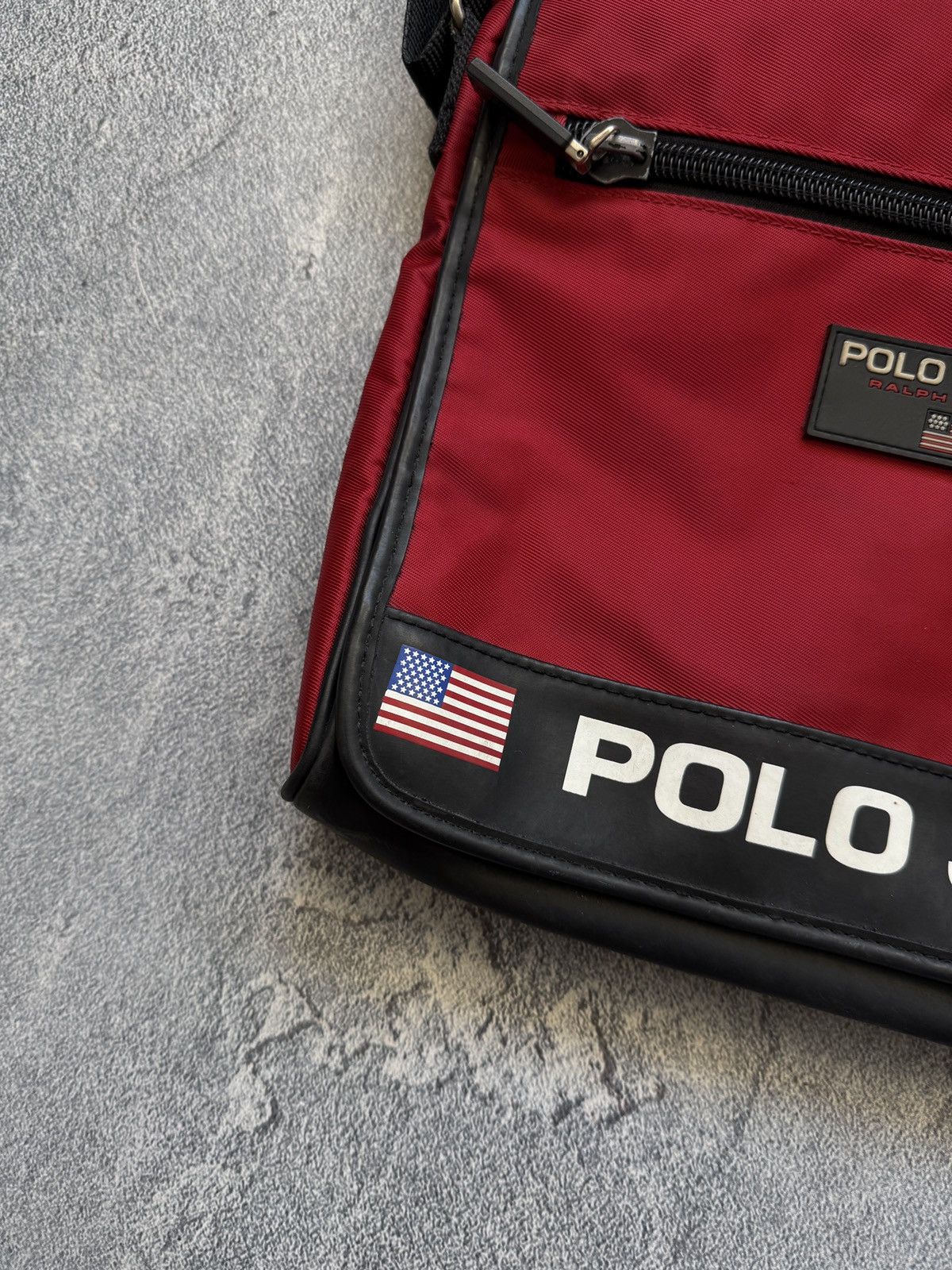 Polo Ralph Lauren 🔥🇺🇸VINTAGE POLO SPORT BAG MESSENGER Y2K 🇺🇸🔥 Size ONE SIZE - 2 Thumbnail