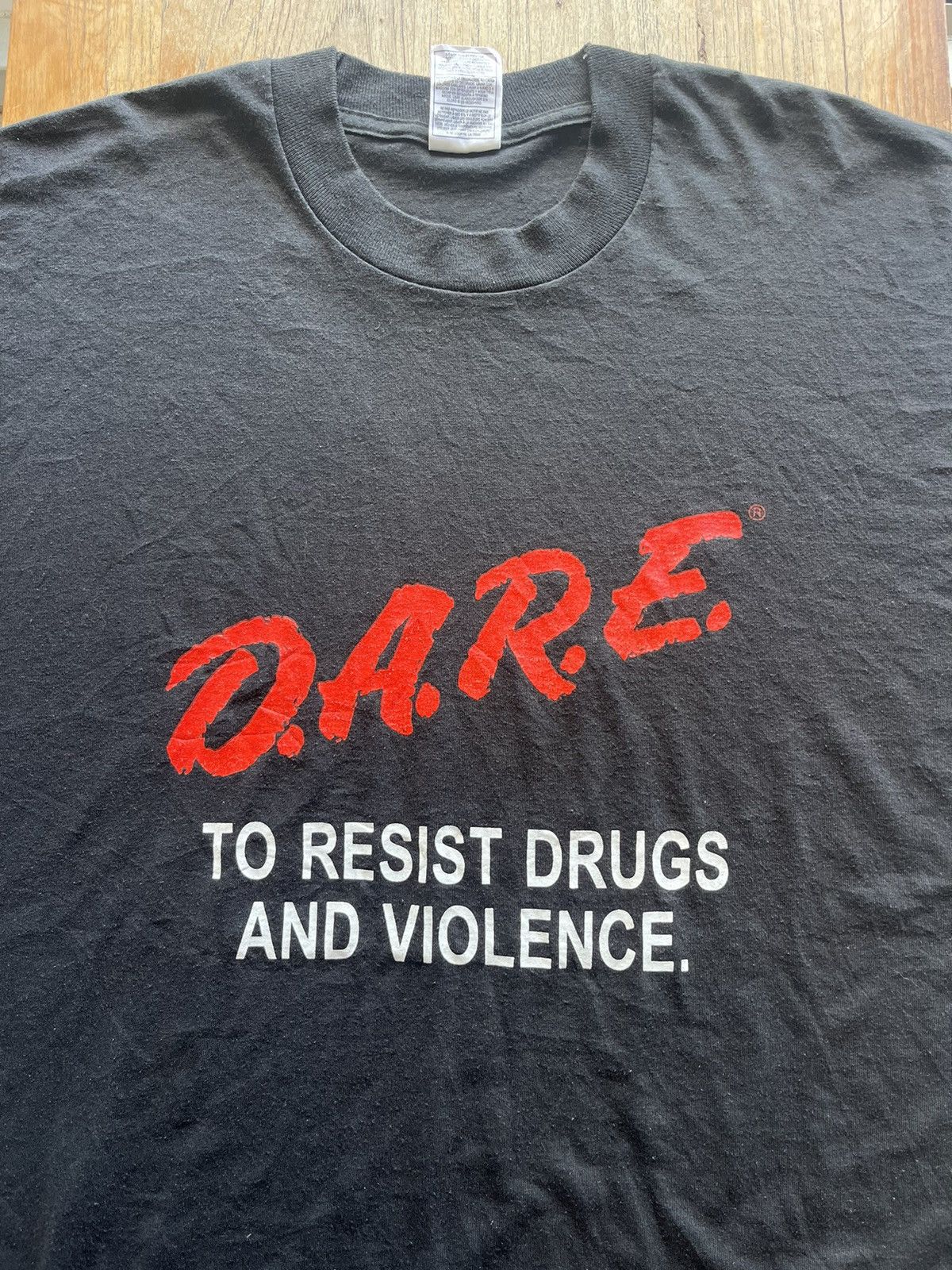 D.A.R.E × Vintage Vintage D.A.R.E to resist drugs and violence 90’s Tshirt Size US XL / EU 56 / 4 - 3 Thumbnail