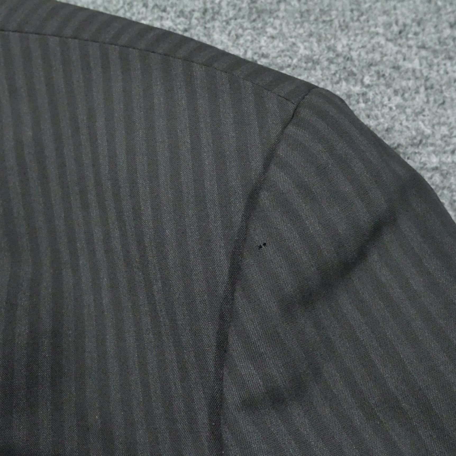 Paul Smith VINTAGE Paul Smith Blazer Mens 46 Black Wool Striped Jacket Overcoat Classic 6/10 Italian Size 46R - 5 Thumbnail