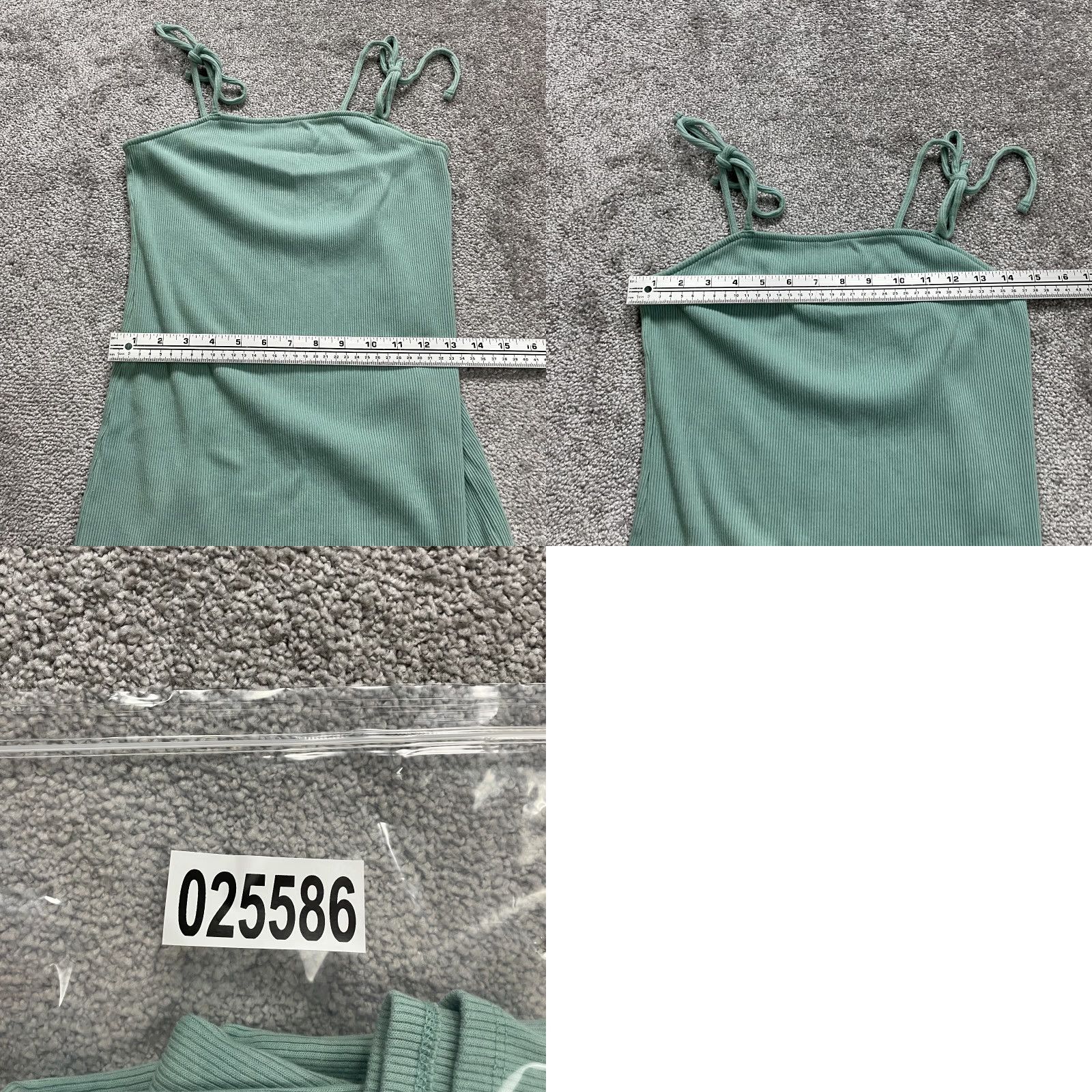 Vintage Wild Fable Dress L Womens Green Bodycon Sleeveless Spaghetti Strap Square Neck Casual Party/Cocktail Travel Lightweight Stretch Cotton Polyester Size L / US 10 / IT 46 - 8 Thumbnail