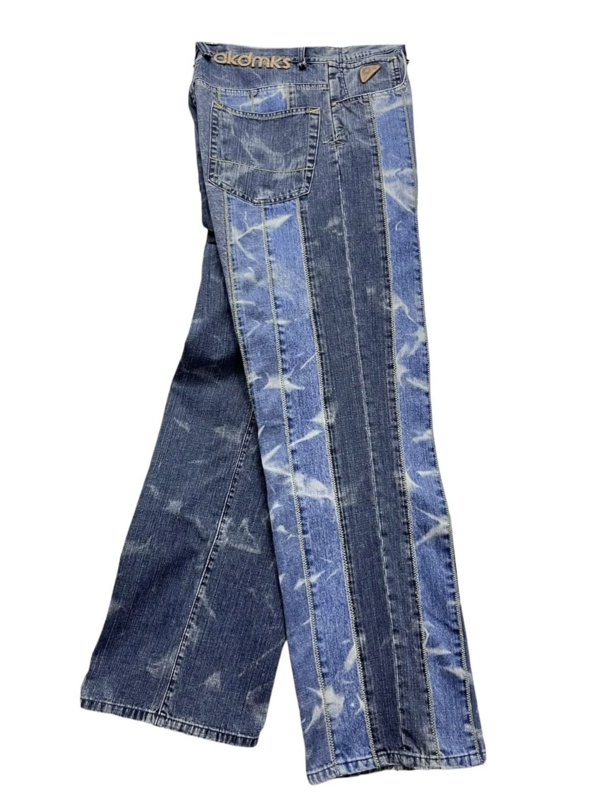 Akademiks AKADEMIKS Hybrid Vertical Spliced Atmosphere Acid WashJeans Size US 30 / EU 46 - 1 Thumbnail