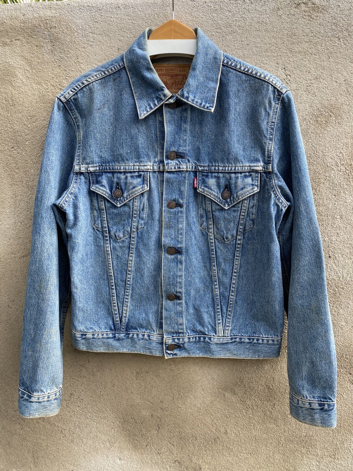 Levi's × Levi's Vintage Clothing × Vintage size 40 vintage levi's 71557 big E trucker denim jacket Size US L / EU 52-54 / 3 - 1 Thumbnail